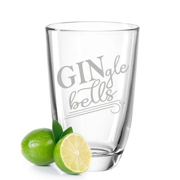 GRAVURZEILE Cocktailglas 2er Set Montana GIN-Gläser - GINgle bells & Knock Knock it's Gin, Glas, Witziges Geschenk-Set für Gin Liebhaber