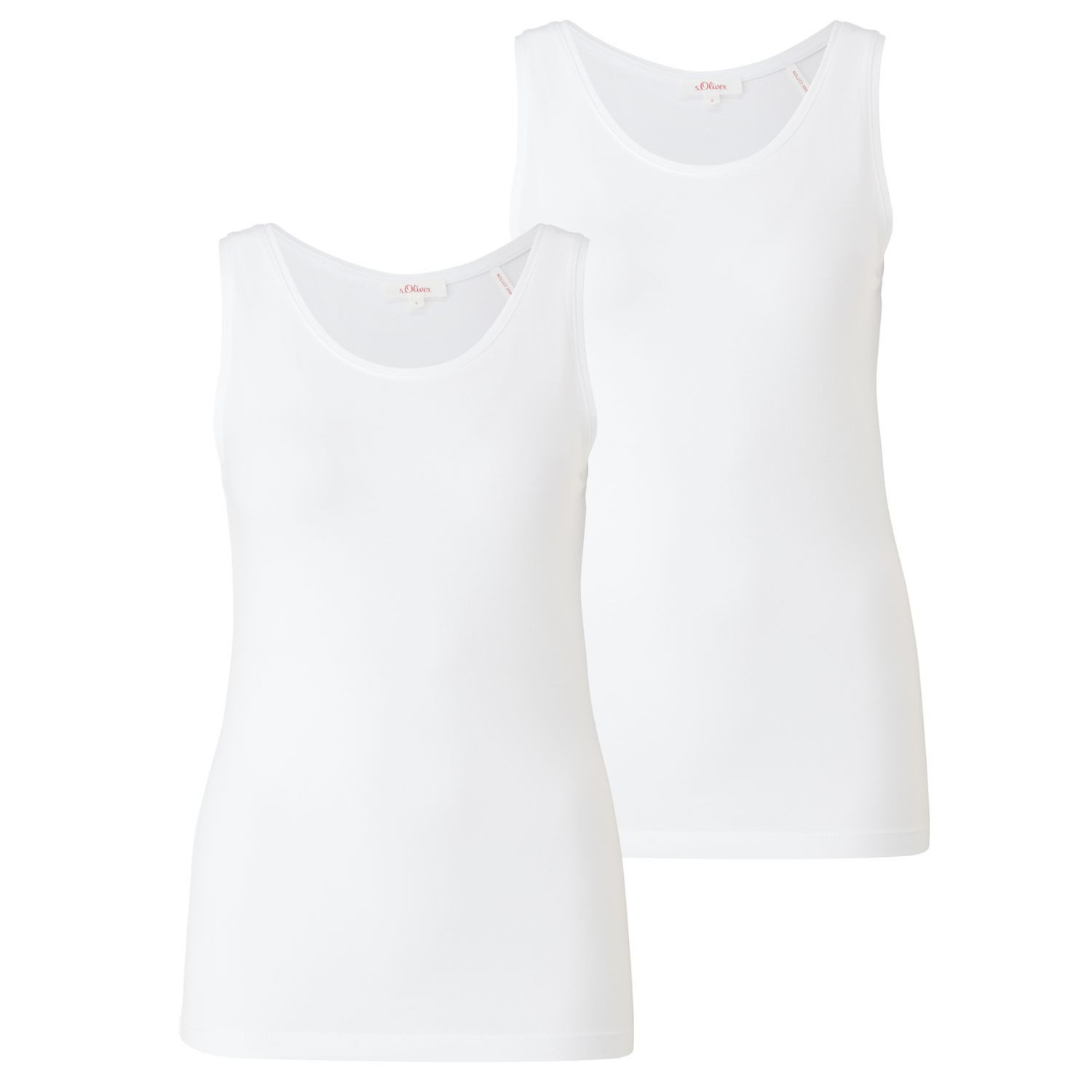 s.Oliver T-Shirt Basic-Top (2-tlg., Set) runder günstig online kaufen