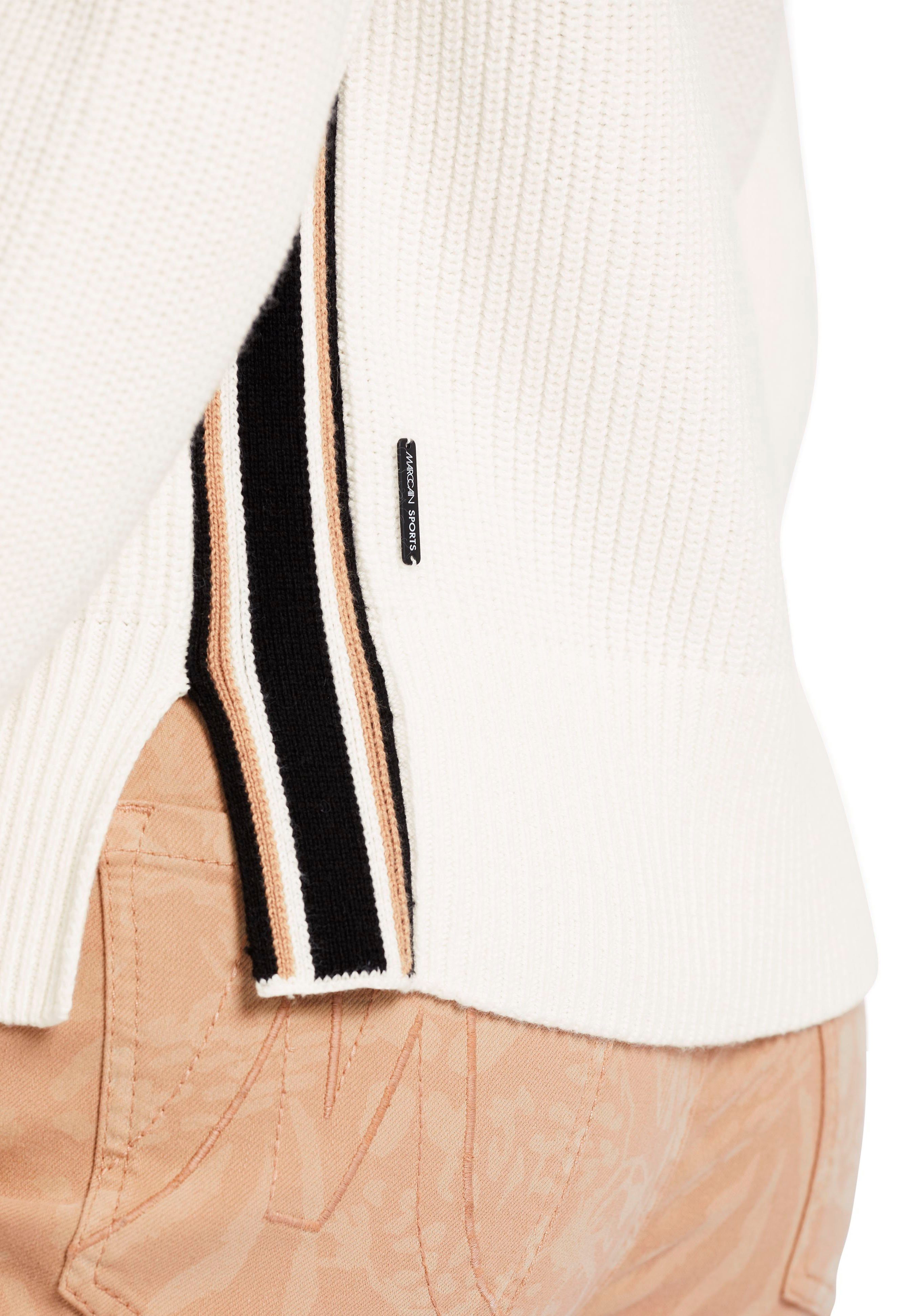 "Sports Cain Animal Damenmode Premium Schalkragen Schalkragenpullover Sweater mit Marc Crossing"