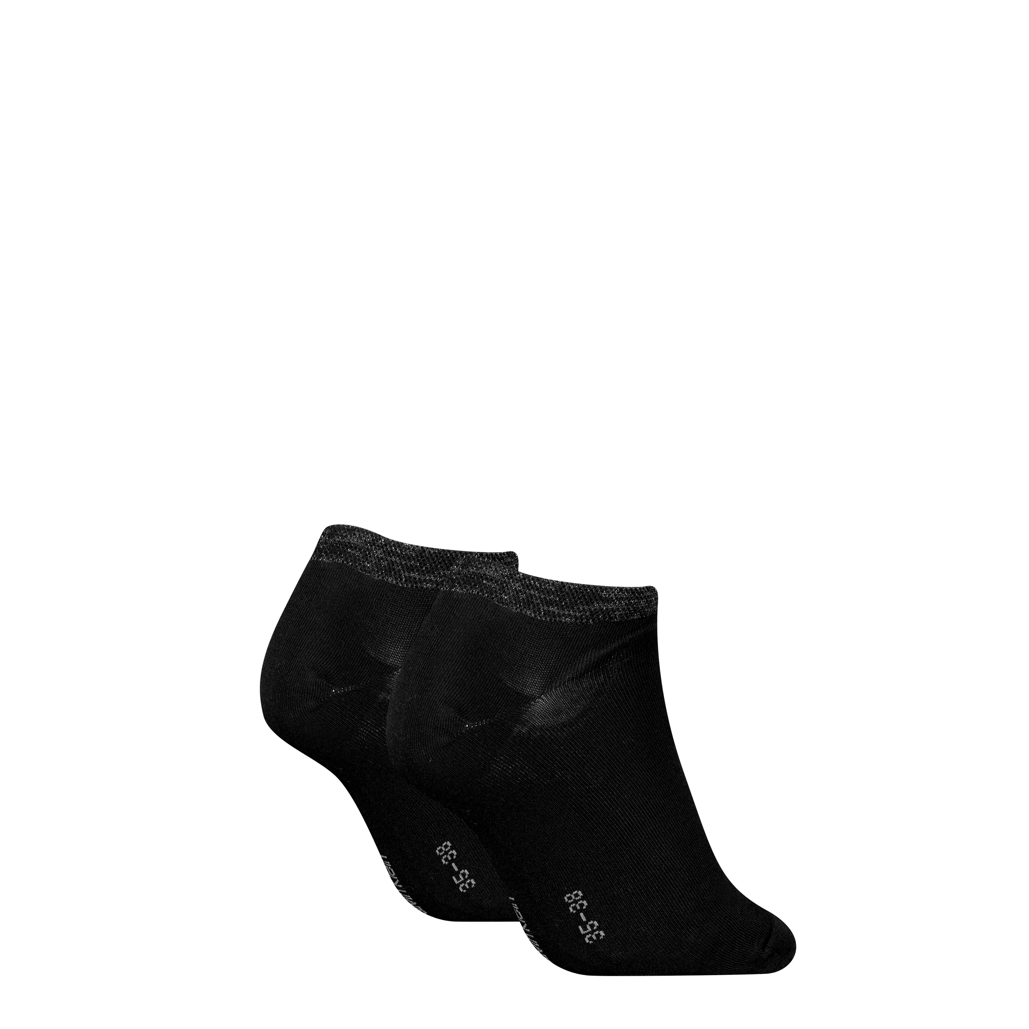 Calvin Klein Jeans Sneakersocken CK WOMEN SNEAKER 2P SHINY LOGO (2 Paar) glänzendee Calvin Klein-Logo, komfortabler Gummibund – Bild 2 von 2