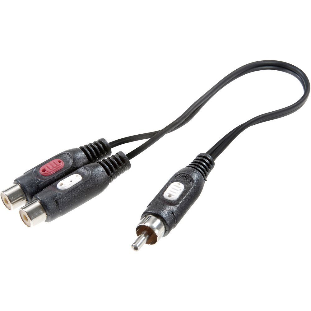 SpeaKa Professional SP-7869820 Cinch Audio Y-Adapter [1x Cinch-Stecke Audio-Adapter