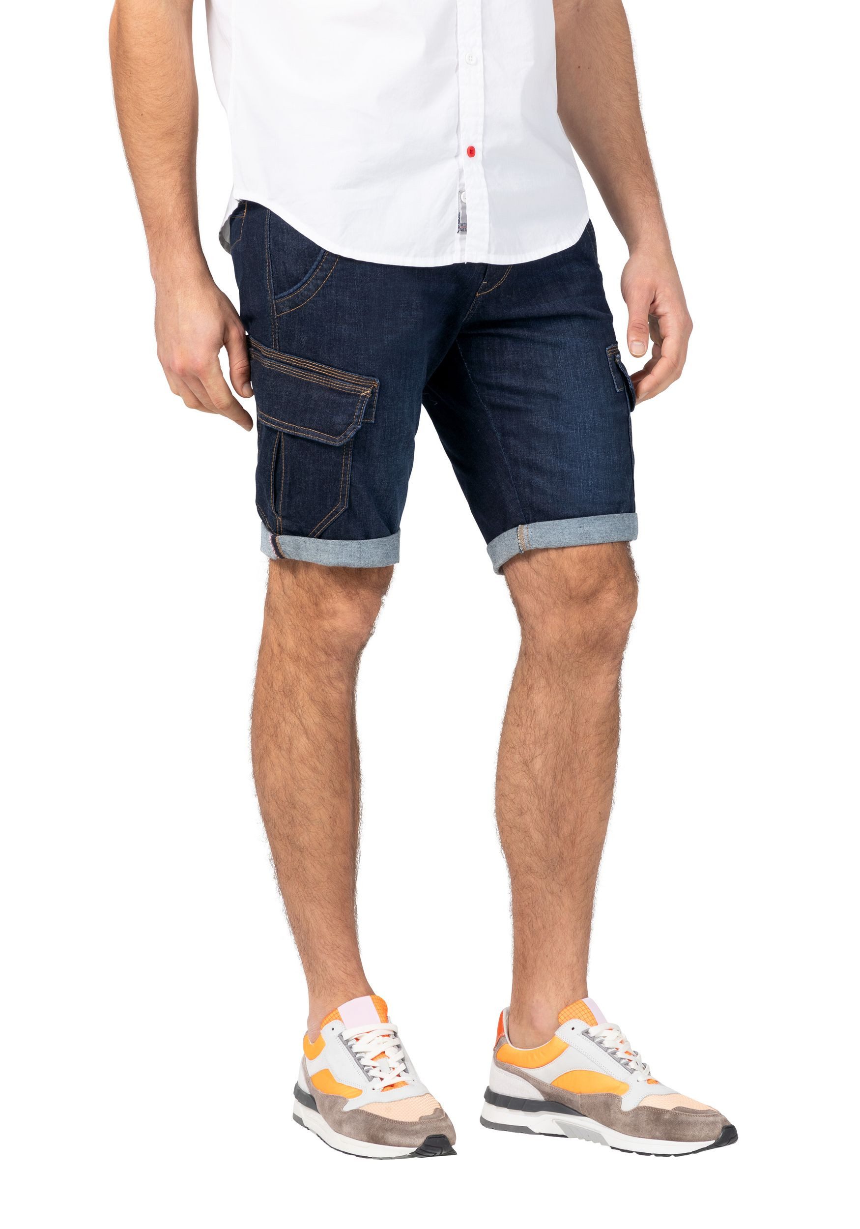 TIMEZONE Jeansshorts Cargo mit Kontrastnähten Denim günstig online kaufen
