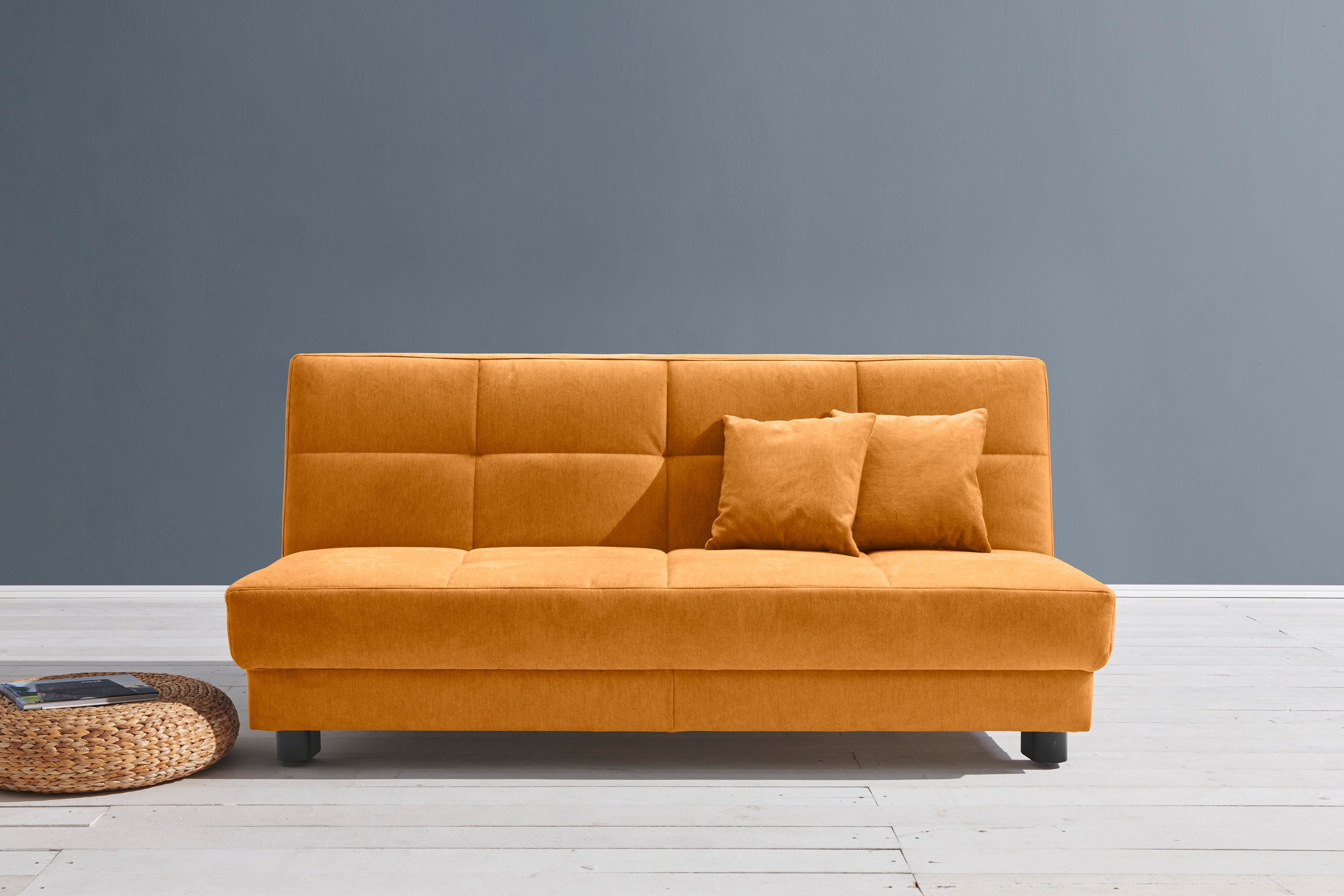 ell + ell Schlafsofa Tilda Faltsofa, Breite 185 cm, inkl. 2 Zierkissen
