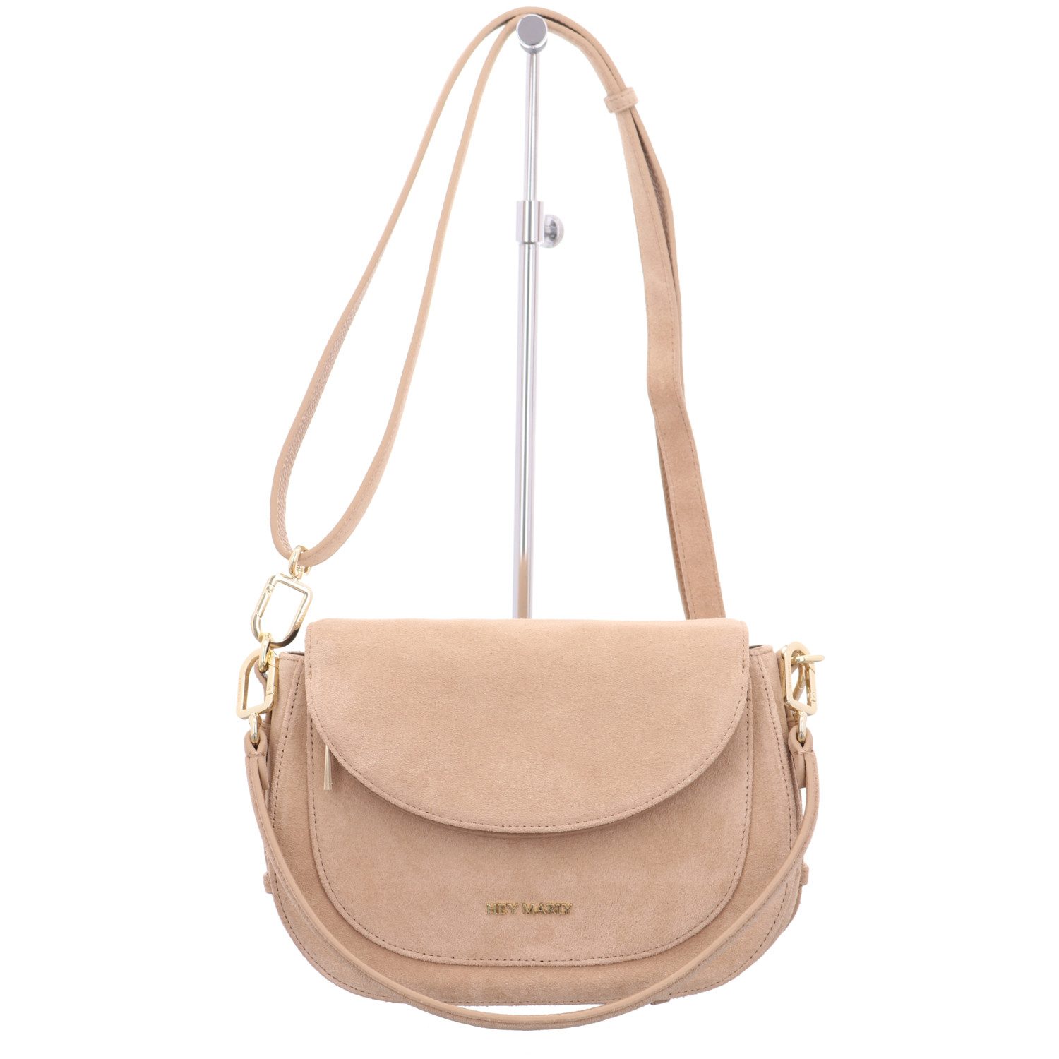 Hey Marly Umhängetasche Big Sister Suede - Sand