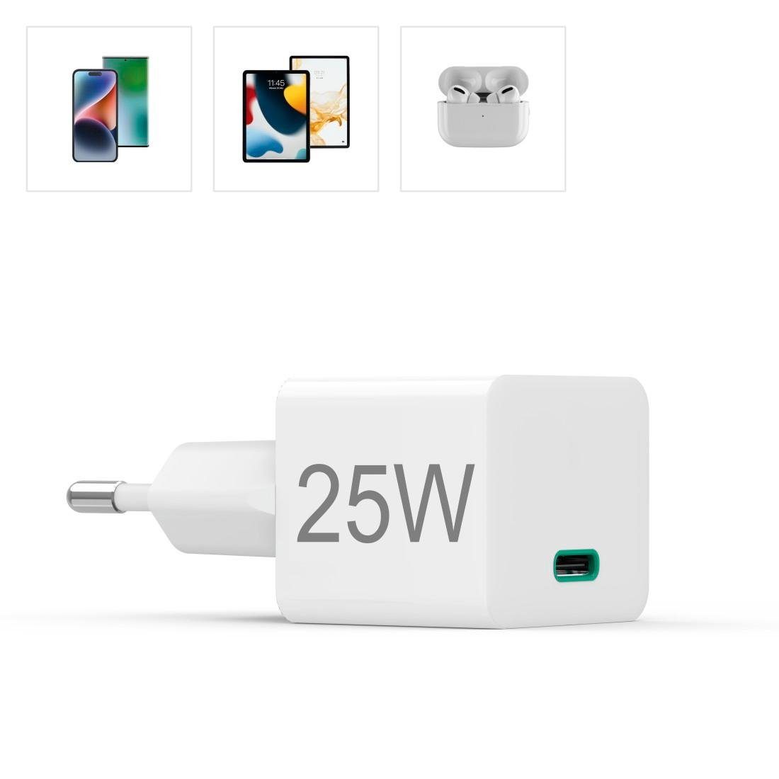 Quick Schnellladegerät mit u. Charge weiß Delivery USB-Ladegerät 20 Power Watt, Ladegerät Hama