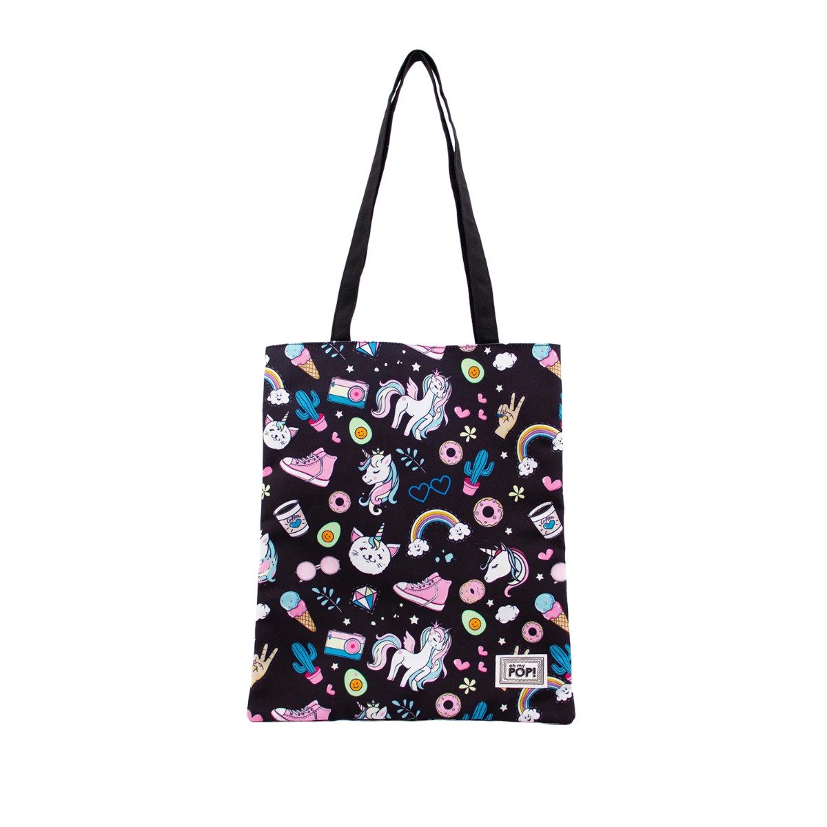 Einkaufsshopper Illusion Tote Bag Einkaufstasche mit Innenfutter und Tasche 33 x 40 cm