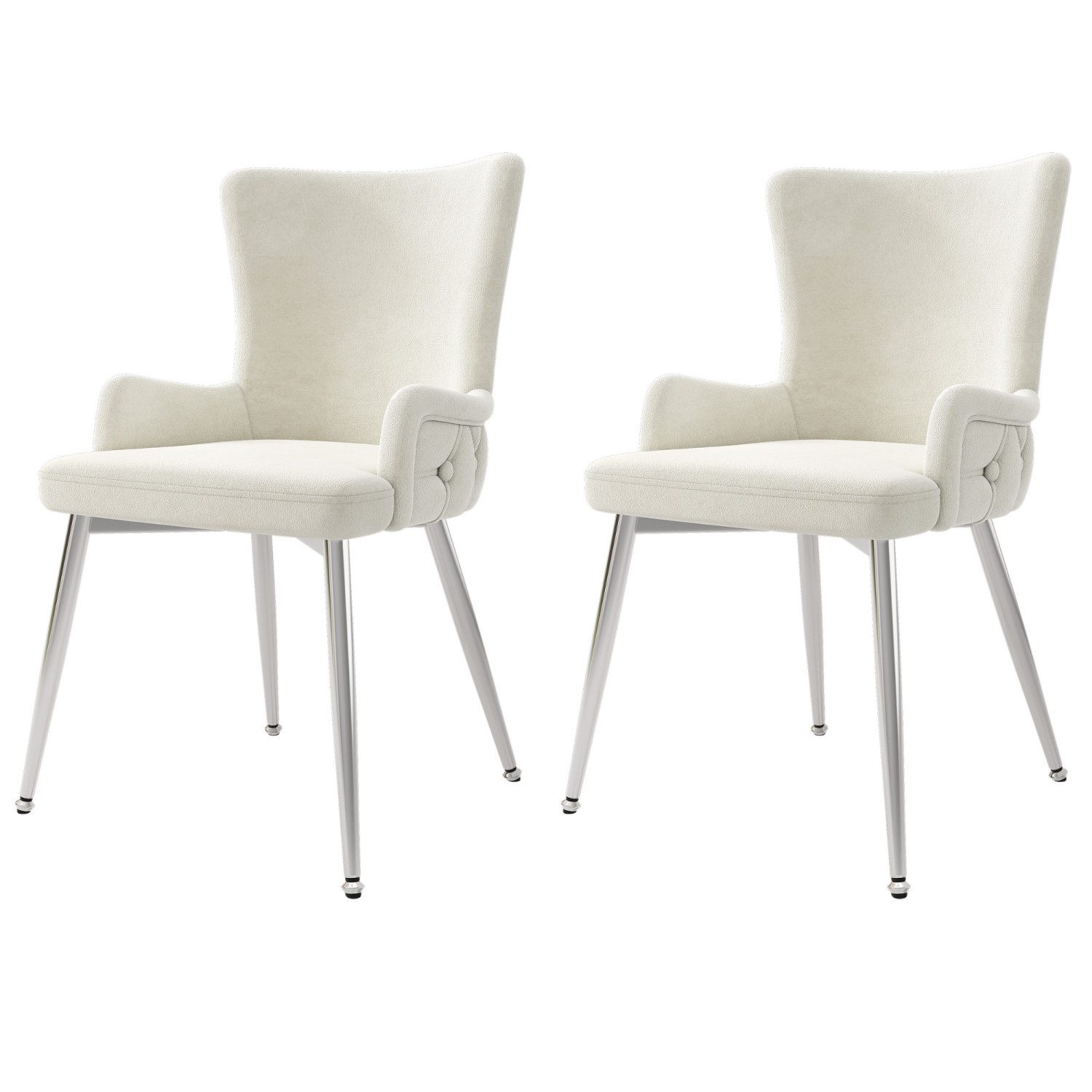 Flieks Esszimmerstuhl (Set, 2 St), 2er Set Polsterstühle Küchenstühle Samt günstig online kaufen