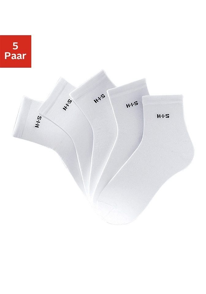 H.I.S Kurzsocken (Set, 5-Paar) mit Bündchen über dem Knöchel