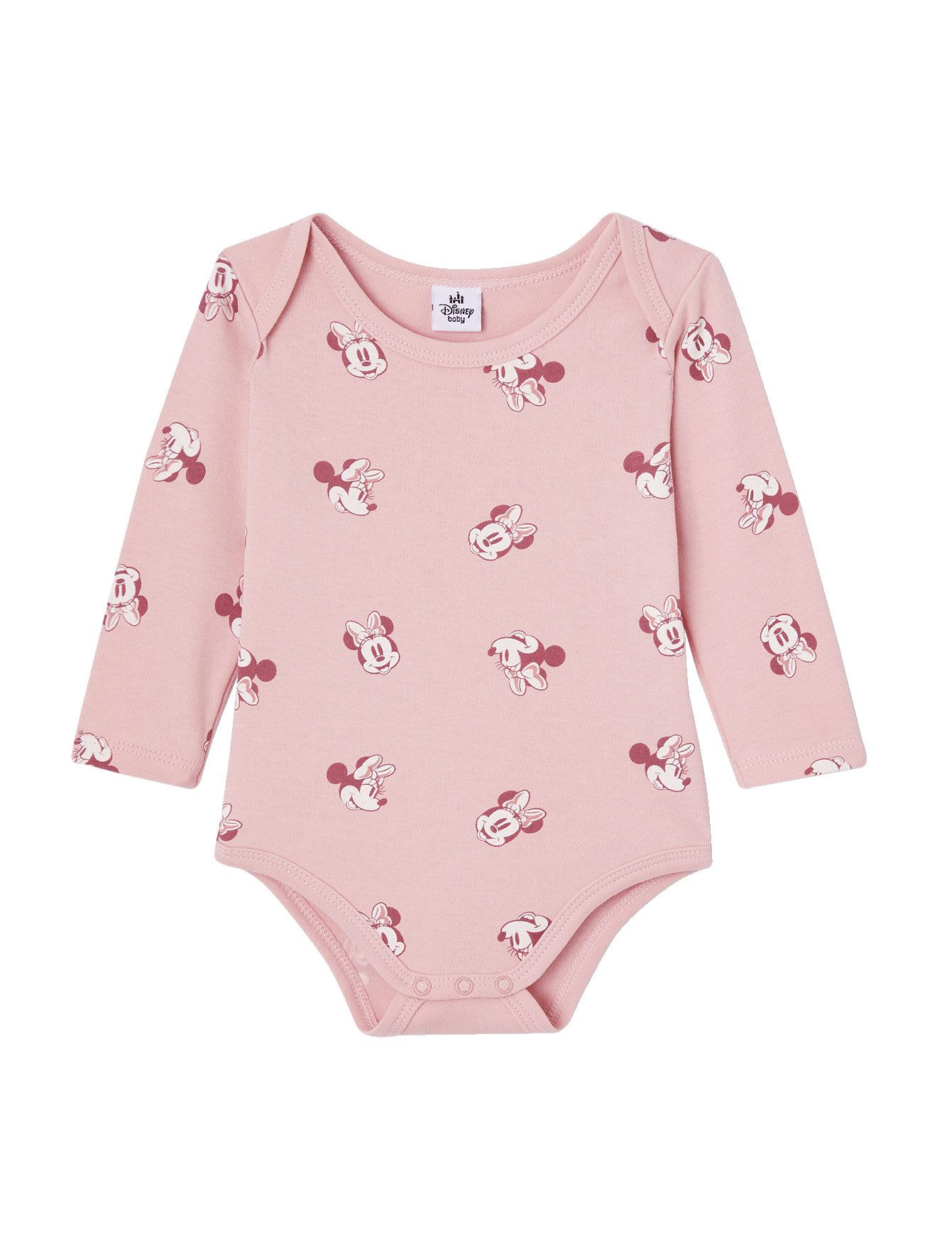 vertbaudet Body Baby Langarmbodys Disney MINNIE MAUS 2er-Pack