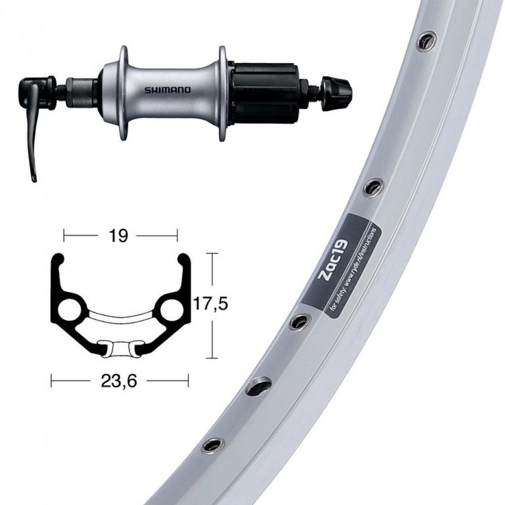 BikeParts Laufrad Bike-Parts Laufrad, Hinterrad 28x1.75 Zoll Acera T3000 8, 9, 10, 11-fach