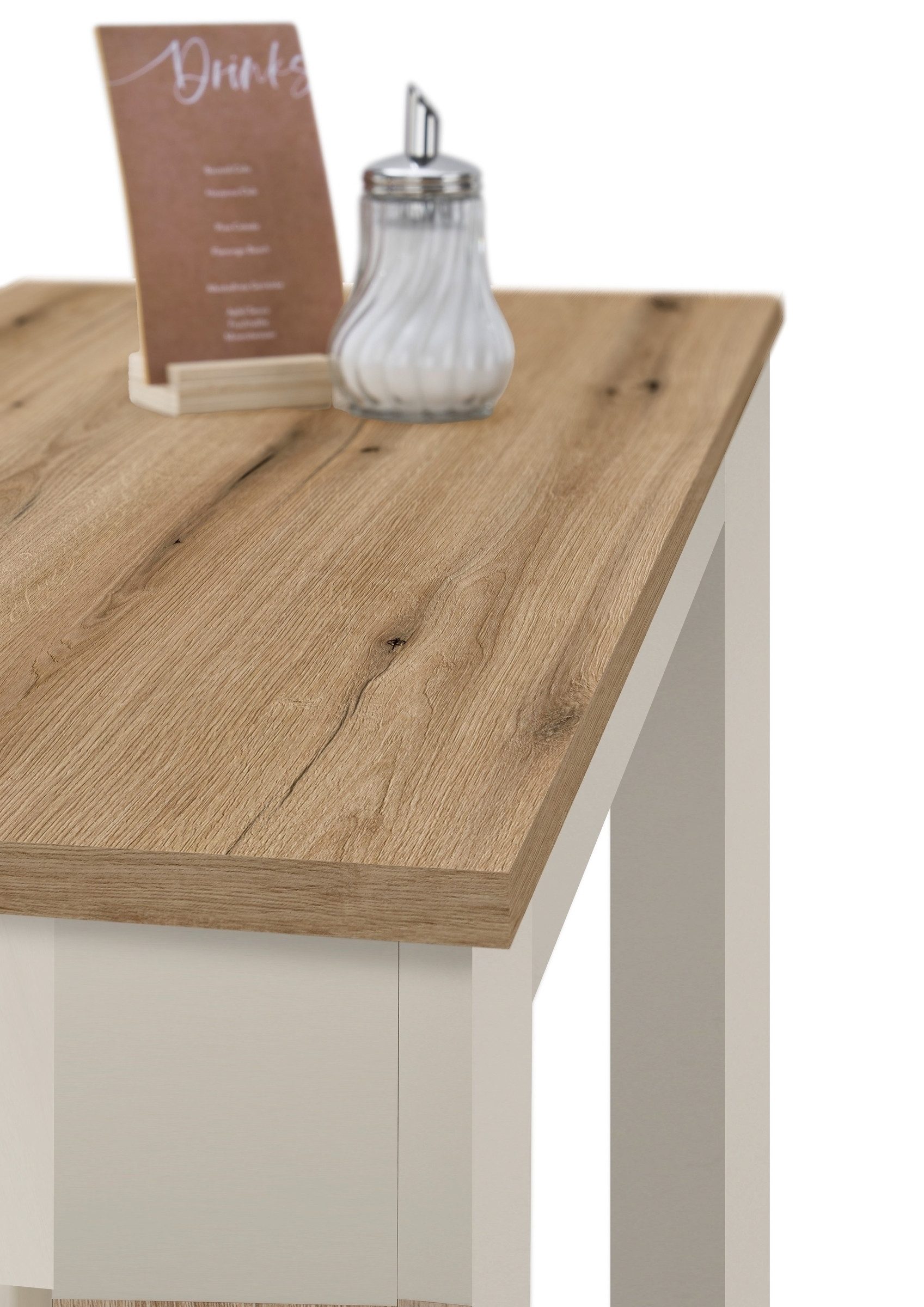 Stolkom Sp.z.o.o. Bartisch in Evoke Eiche Dekor, kaschmir - 115x103x50cm (BxHxT)