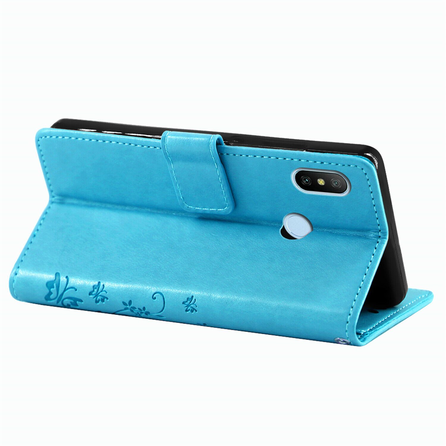 betterfon Handyhülle für Xiaomi Hülle mit [Standfunktion][Kartenfächern], Bookstyle-Hülle: Magnetverschluss 3 Kartenfächer & Standfunktion