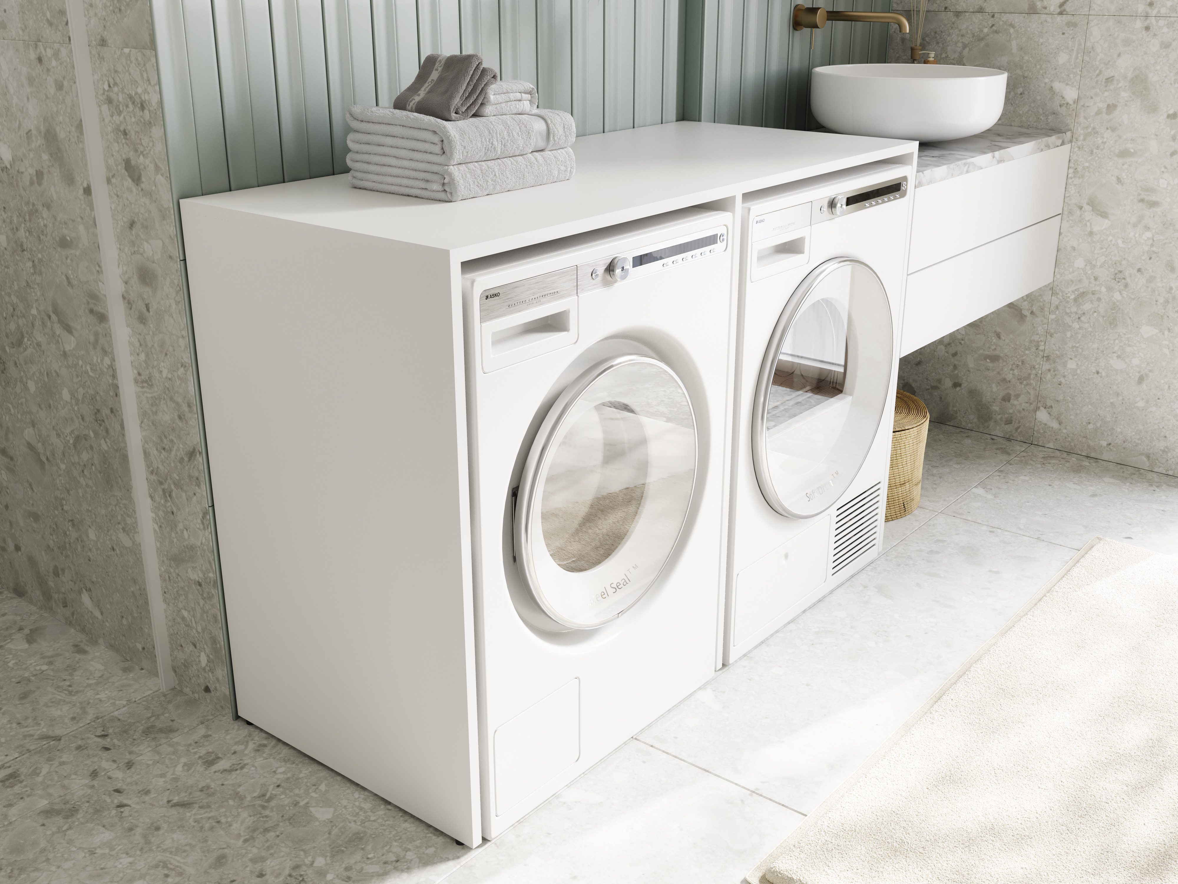 Platan Room Waschmaschinenumbauschrank DORA Waschmaschinenschrank 130 günstig online kaufen