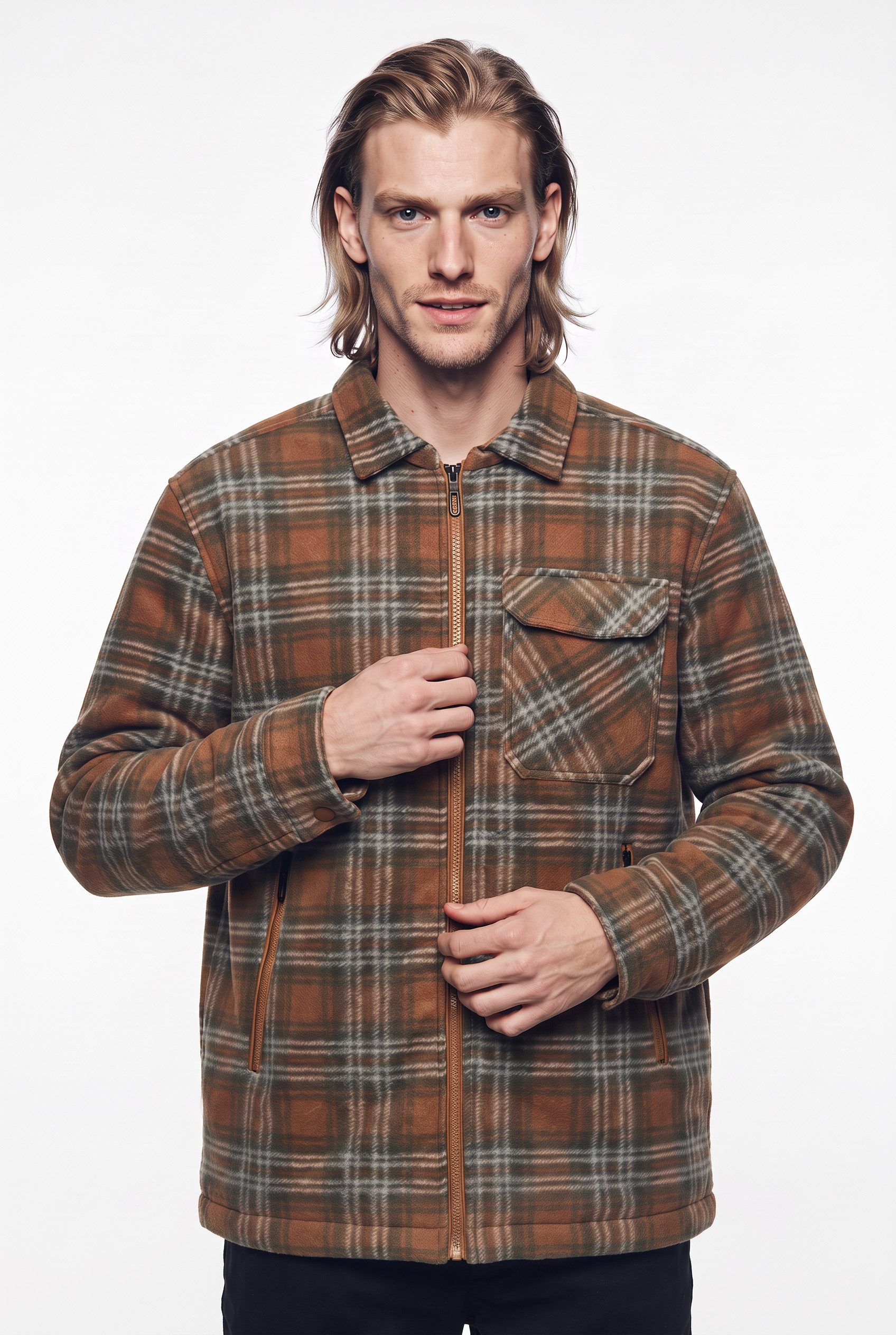CMP Hemdjacke MAN JACKET Lässiger, weiterer Schnitt