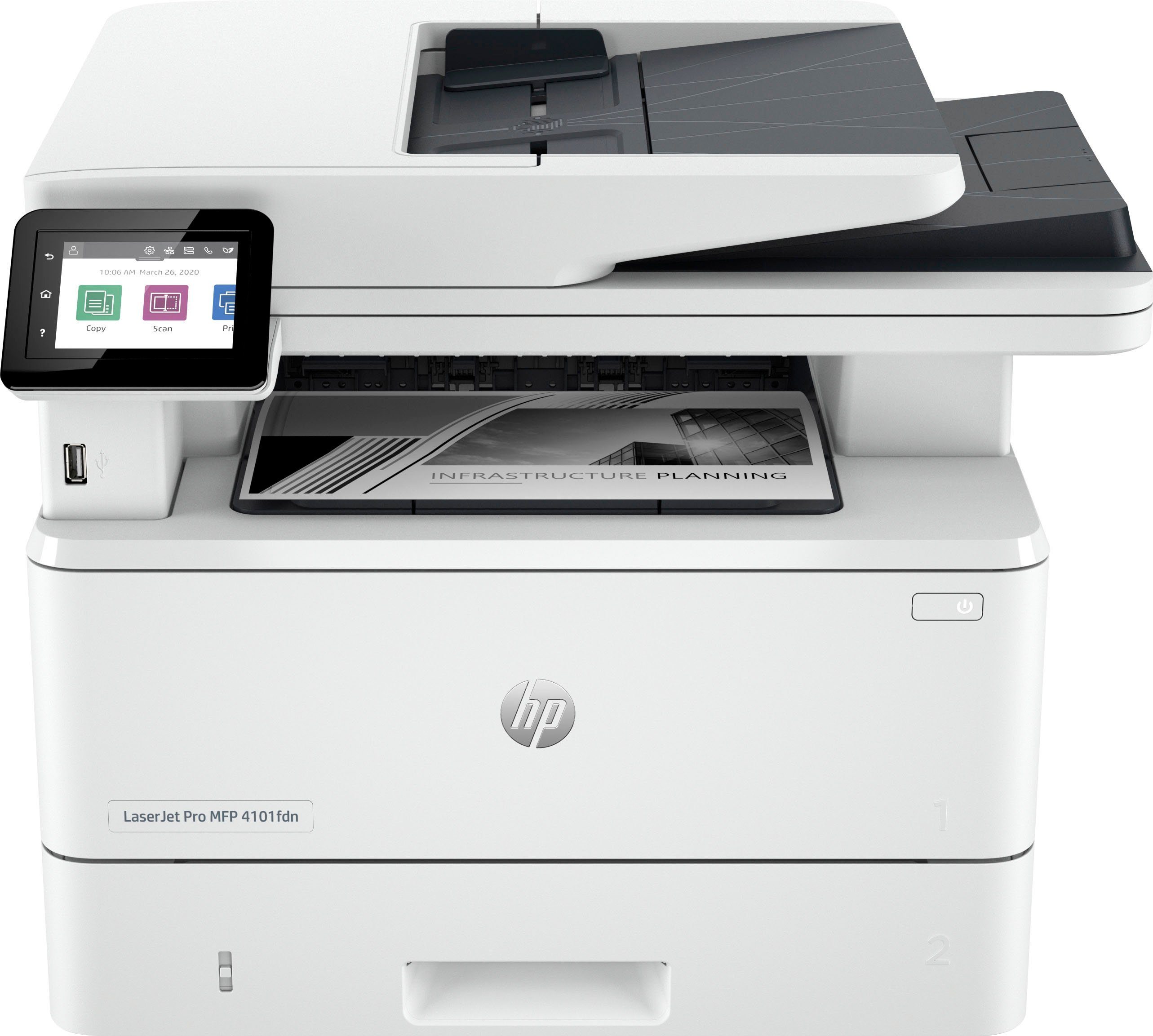 HP LaserJet Pro MFP 4102fdn Многофункциональный принтер, (LAN (Ethernet)