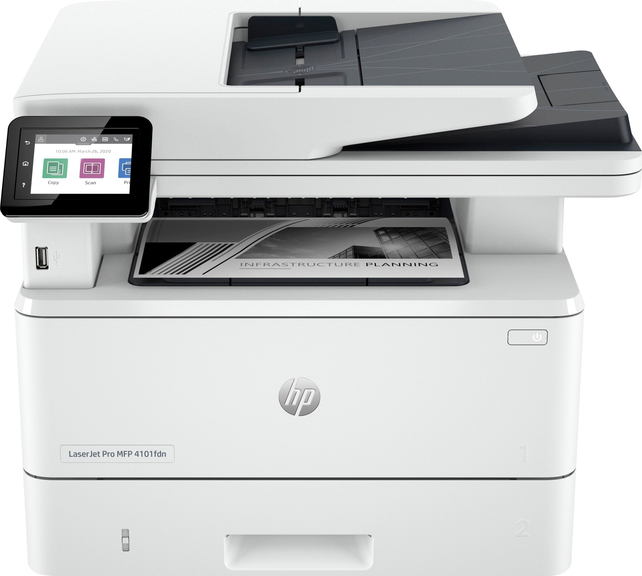 HP LaserJet Pro MFP 4102fdn Multifunktionsdrucker, (LAN (Ethernet)