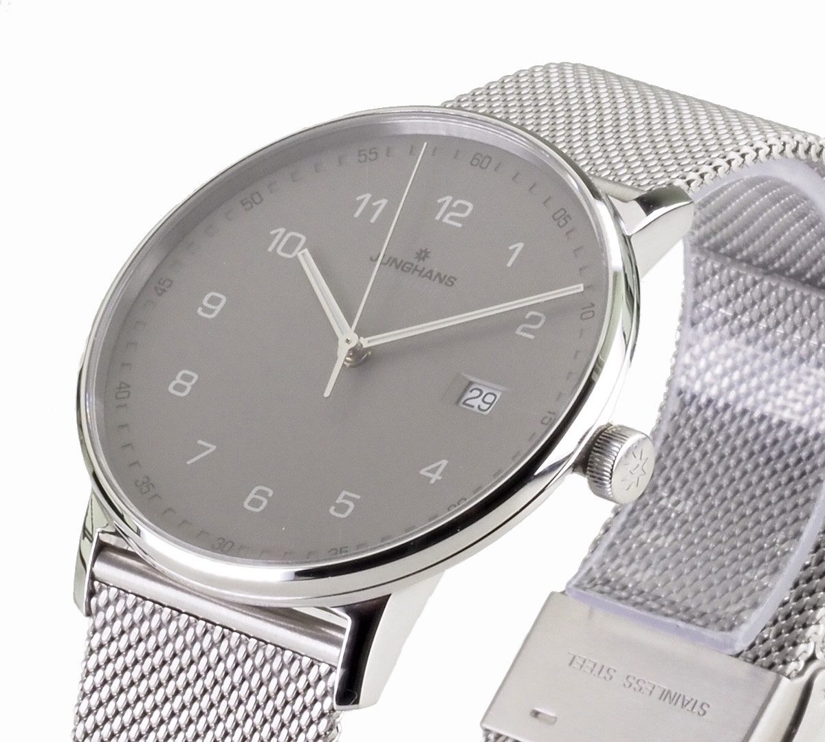 JUNGHANS Automatikuhr Herren Uhr 39,5 mm Ø Automatik Form A 027-4836-44, Saphirglas