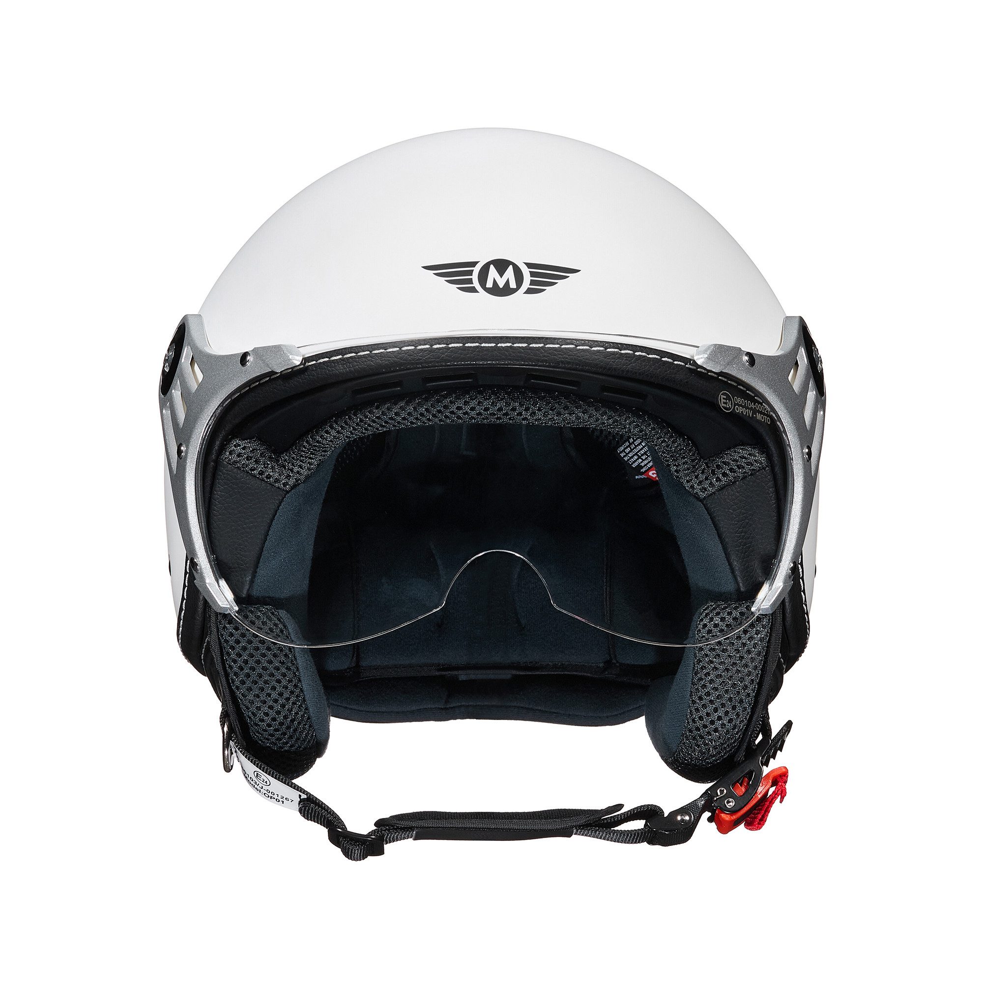 MOTO HELMETS Motorradhelm Integralhelm Motorrad Roller Full Helm AF-84, Helm für Motorrad Roller Scooter, Schnellverschluss, Visier, nur 1050g