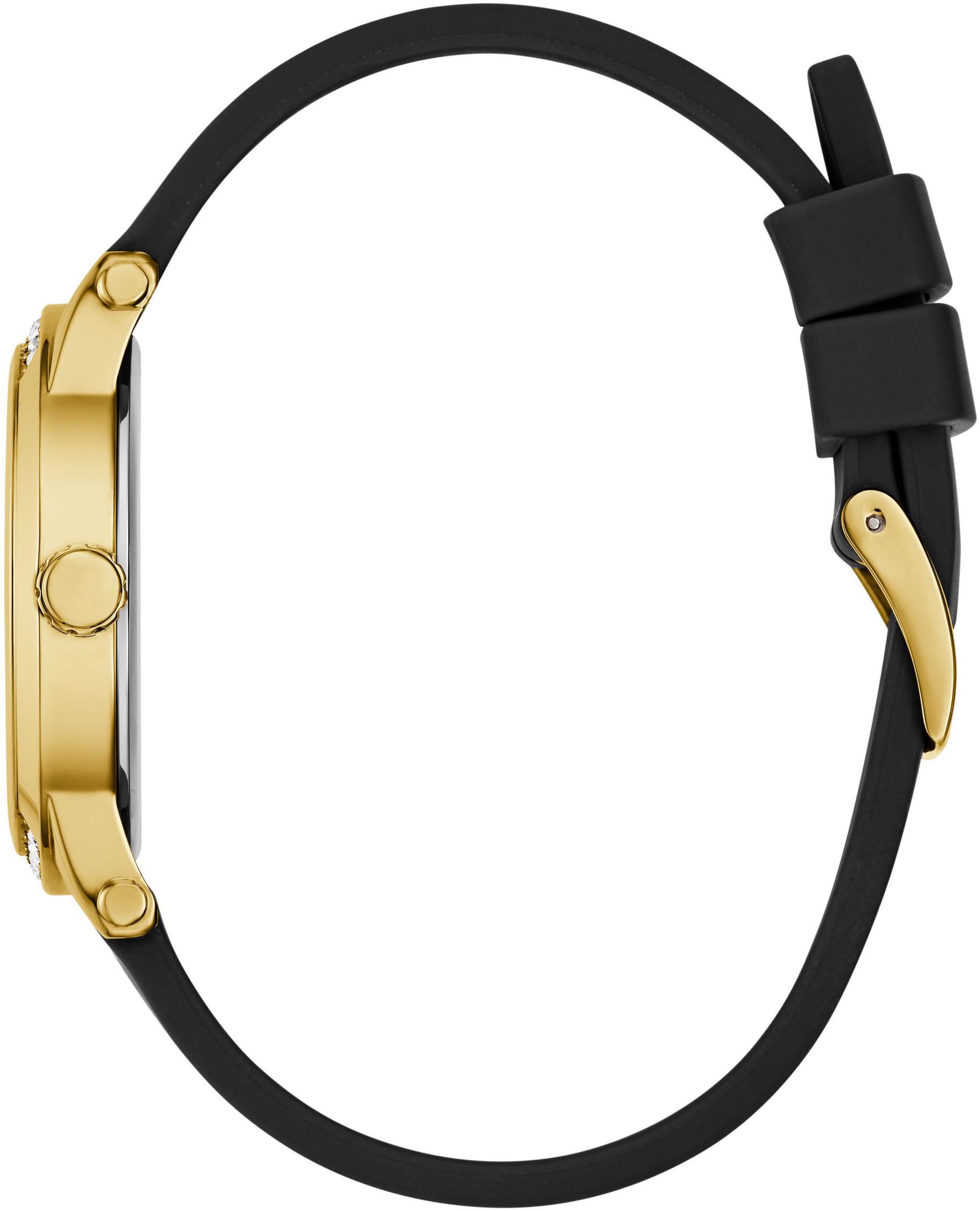 Guess Quarzuhr ANNETTE GW0860L1, Armbanduhr, Damenuhr, Silikonarmband