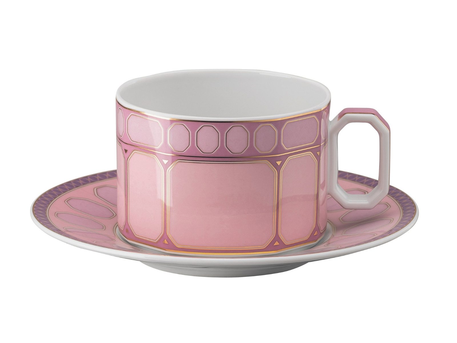 Swarovski Tasse Rose Teetasse 2tlg, Porzellan, Tassen