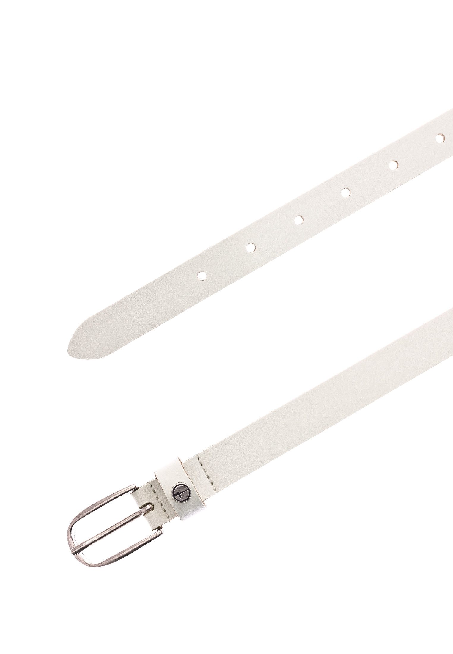 Tamaris Ledergürtel "Cassia Silver" weiches Rindleder mit leichter Narbung, schmal