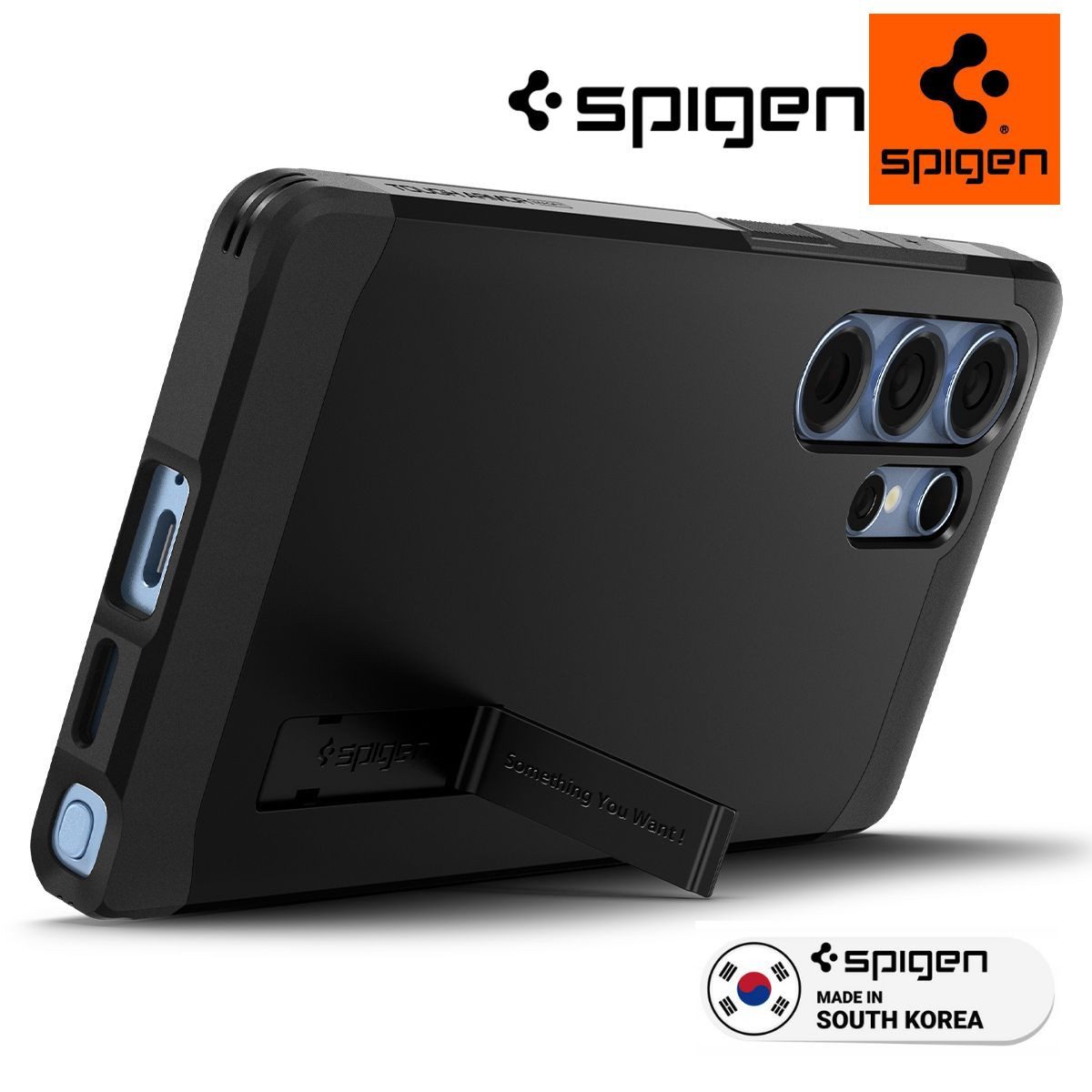 Spigen Handyhülle Hülle für Samsung Galaxy S25 Ultra Magsafe Schutzhülle Robust Case, Magsafe, Ständer, Anti-Kratz, Doppelbeschichtung, Kabelloses Laden