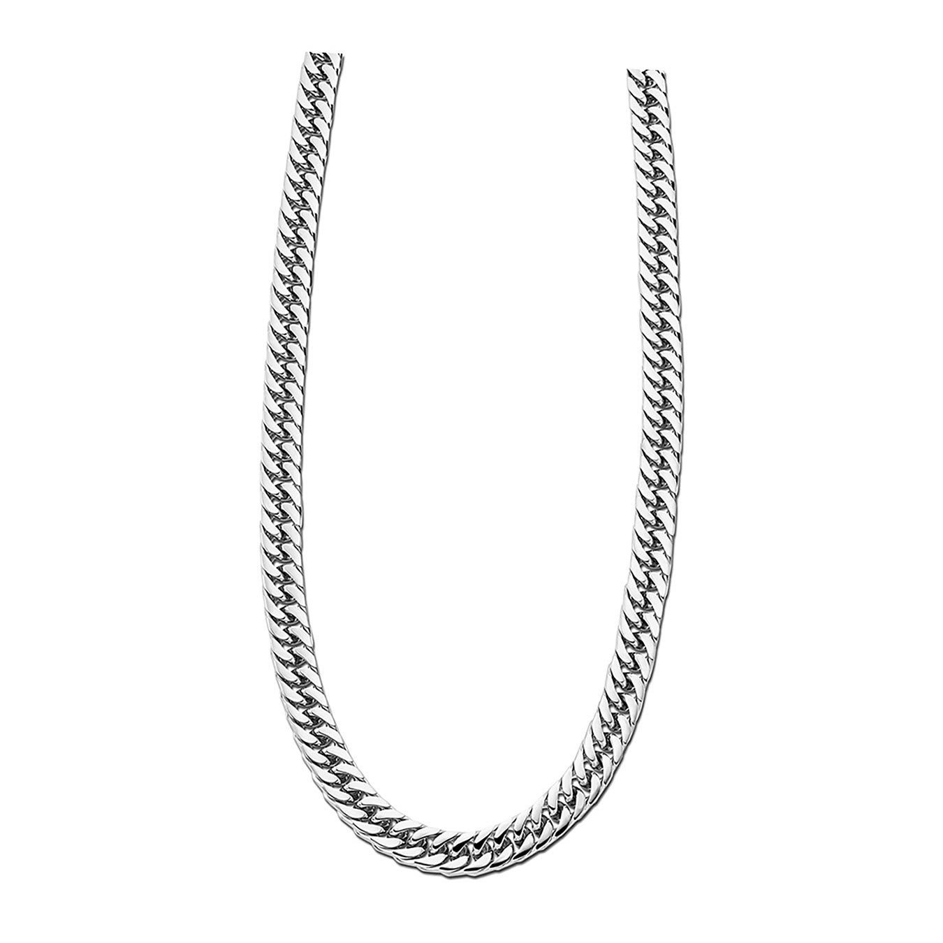 Style Herren Steel) Halsketten Halskette Edelstahl LOTUS Style für (Halskette), silber Edelstahlkette (Stainless Lotus