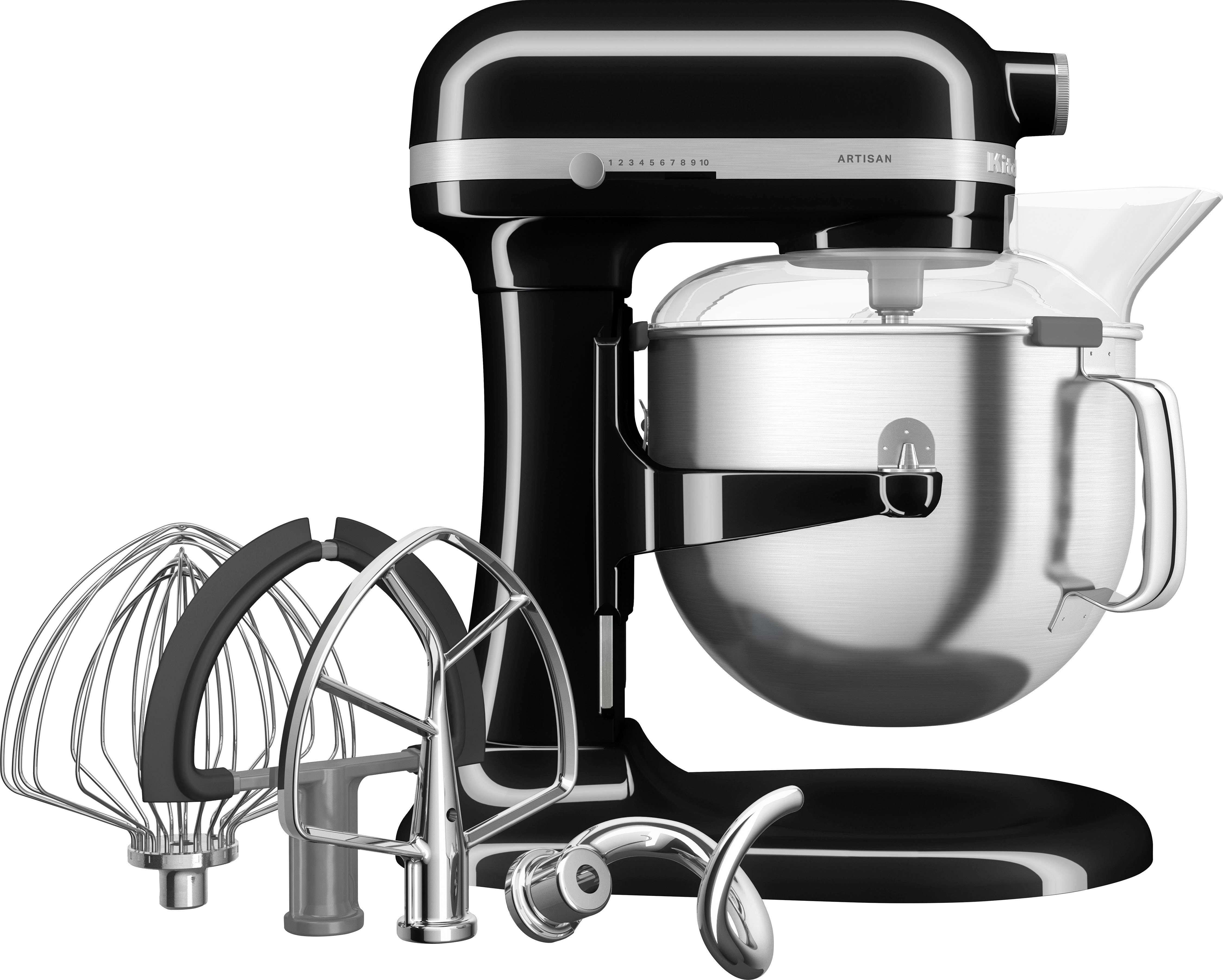 KitchenAid Küchenmaschine 5KSM70SHXEOB Onyx Schwarz, 375 W, 6,6 l Schüssel