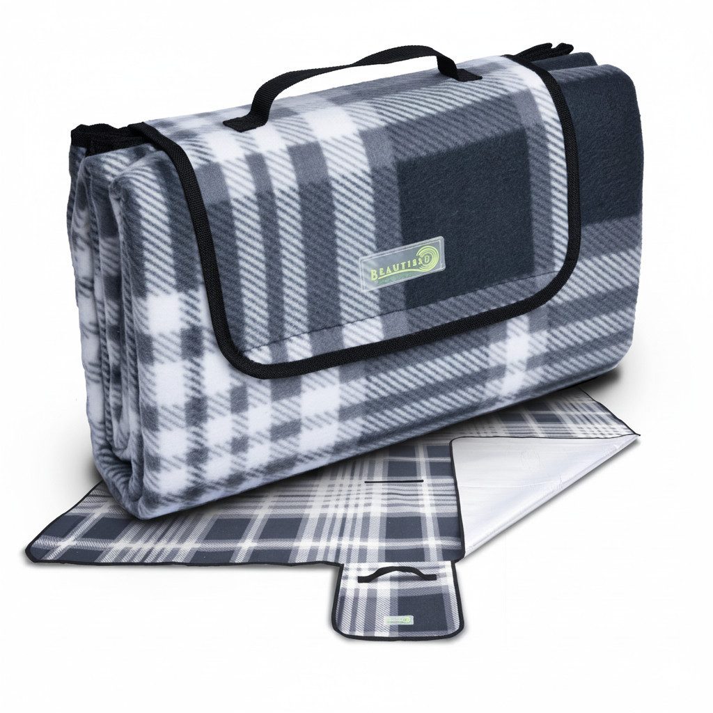 Picknickdecke, Beautissu, Beautissu Bella Picknickdecke 200x200x2cm Polyester