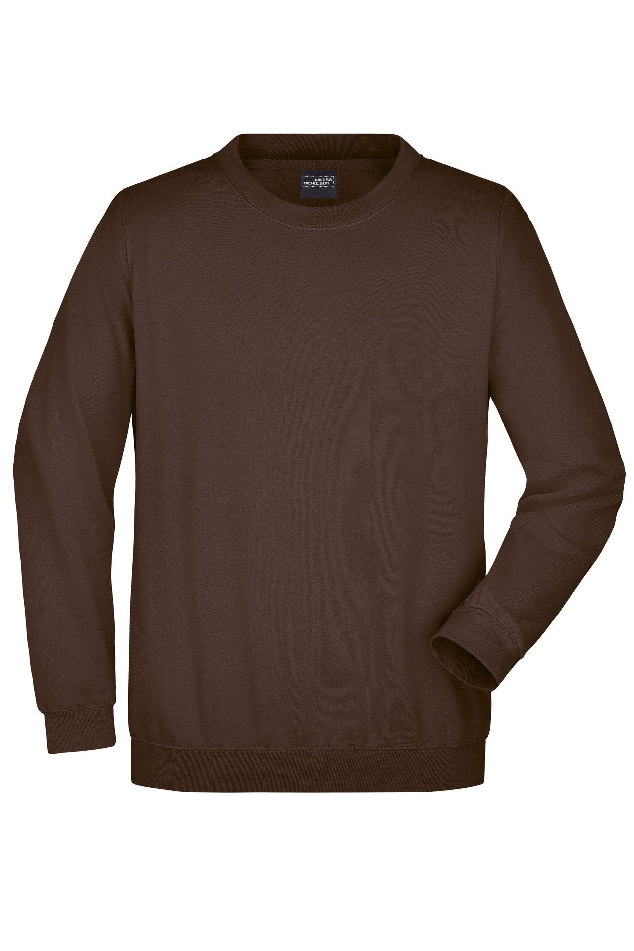 James & Nicholson Sweatshirt Klassischer Herren Sweatpullover für Freizeit und Beruf JN040 innen weich angeraut