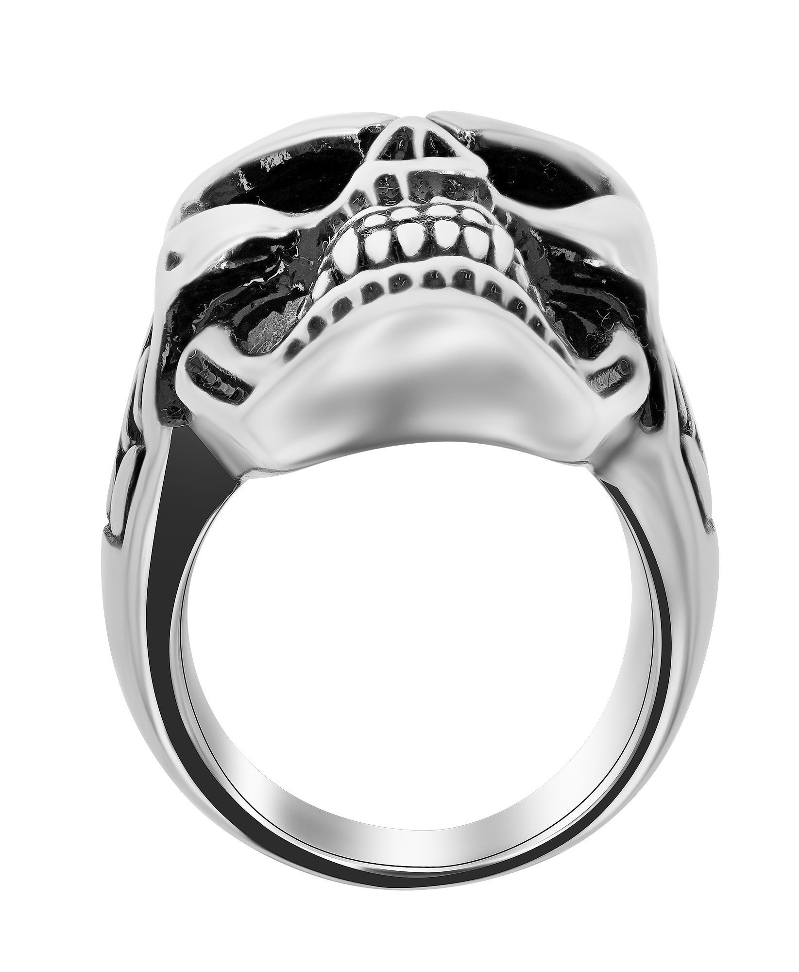 AKZENT Fingerring Skullstorm Edelstahl Herren, Herren Ring günstig online kaufen