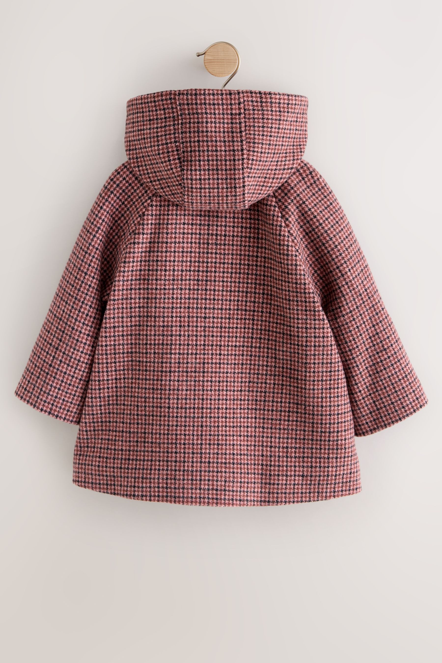 Next Wollmantel Karierter Dufflecoat-Mantel mit Wollanteil günstig online kaufen