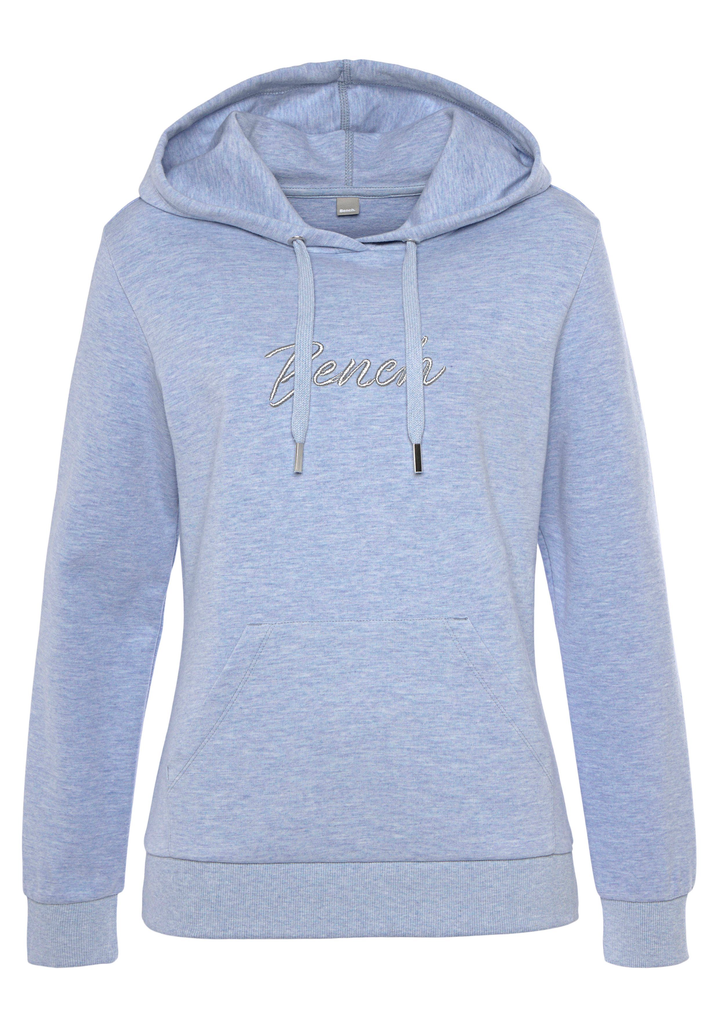 Bench. Loungewear Kapuzensweatshirt mit glänzender Logostickerei, Loungewear, Loungeanzug