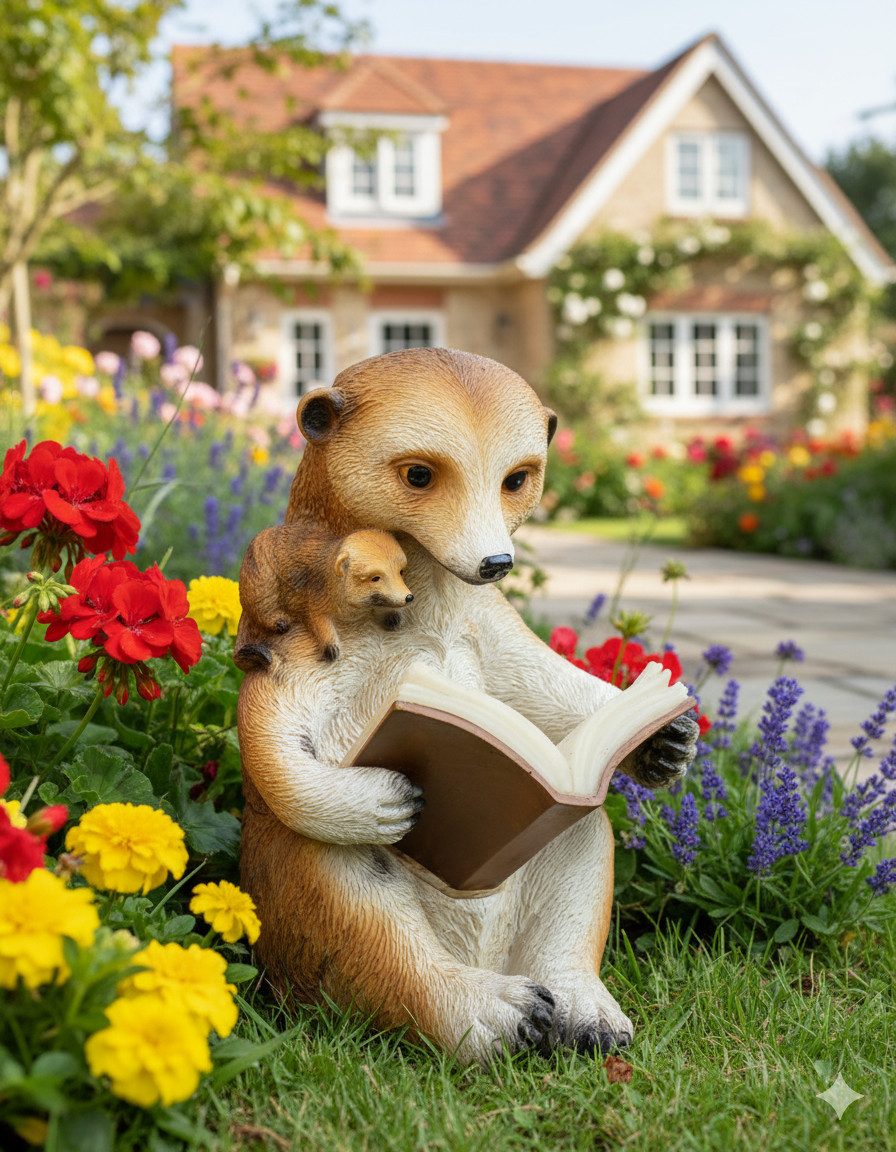 Kremers Schatzkiste Gartenfigur LED Solar Erdmännchen günstig online kaufen