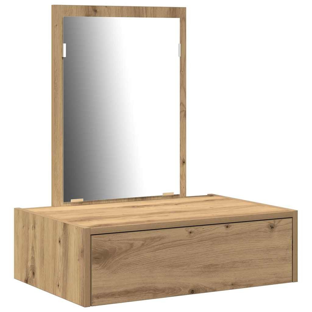 vidaXL Schminktisch Schminktisch mit Schubladen Braun 60 x 40 x 70 cm Holzwerkstoff (1-St)