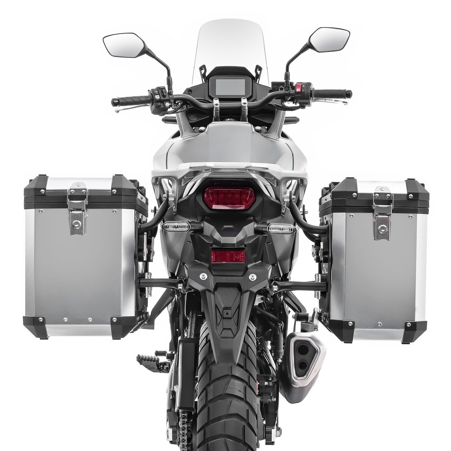 Bagtecs Kofferset Set Alukoffer + Kofferträger passend für Honda Transalp XL 750 23-26 A