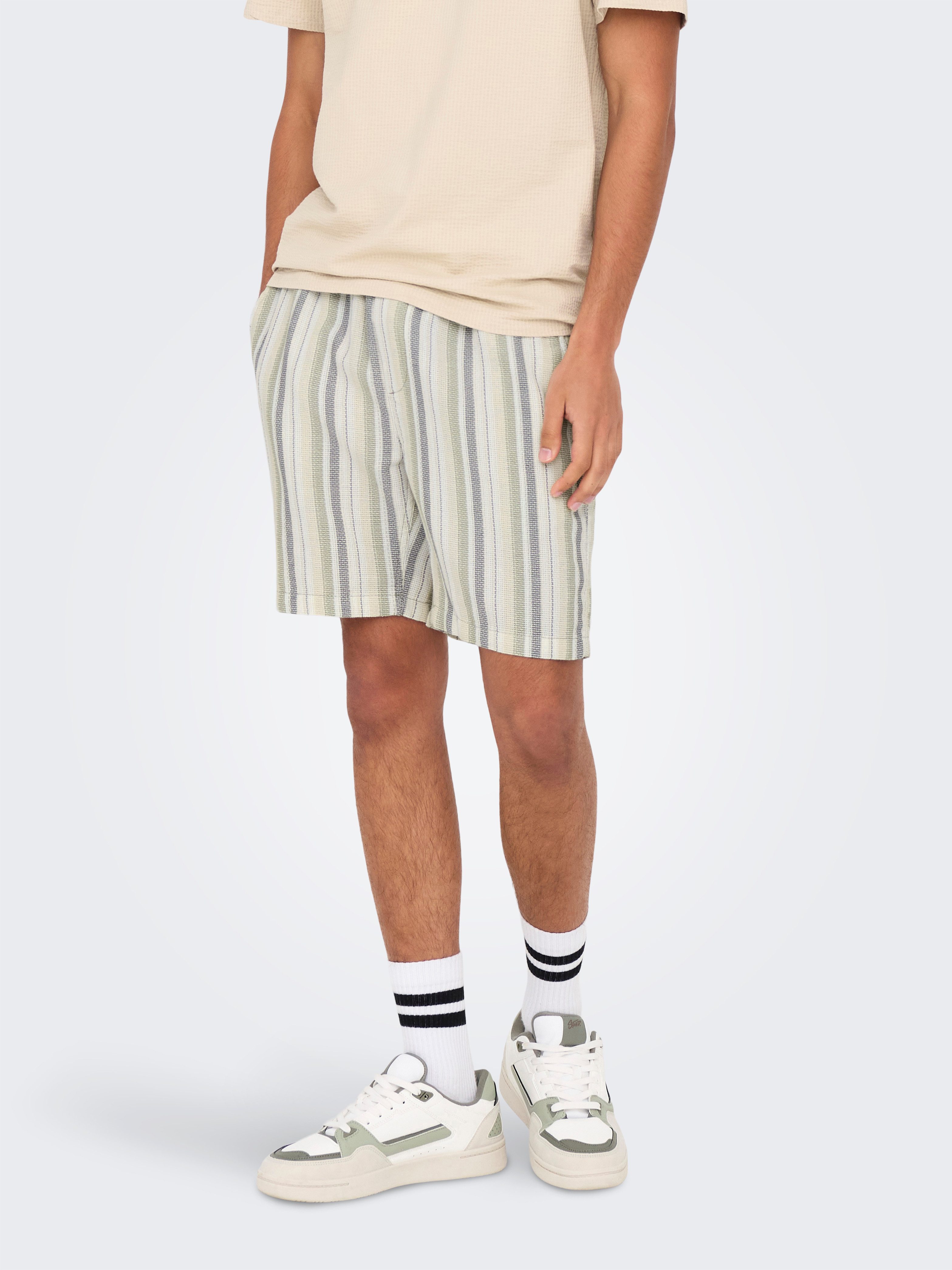 ONLY & SONS Shorts ONSTREV LIFE REG STRU STRIPE SHORTS NOOS