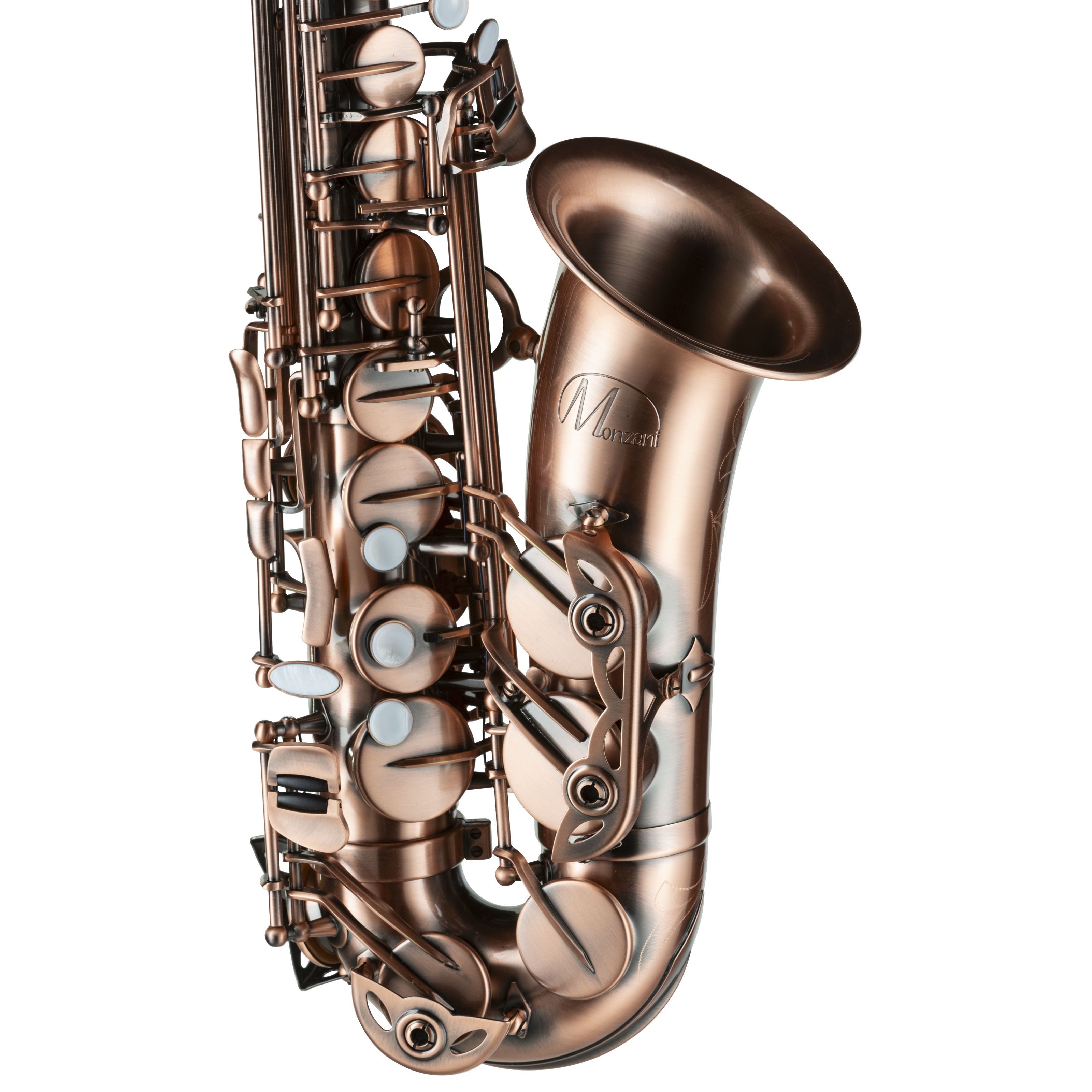 Monzani Saxophon, Saxophone, Alt Saxophone, MZAS-433 Alt Saxophon Antique red copper - Alt Saxophon