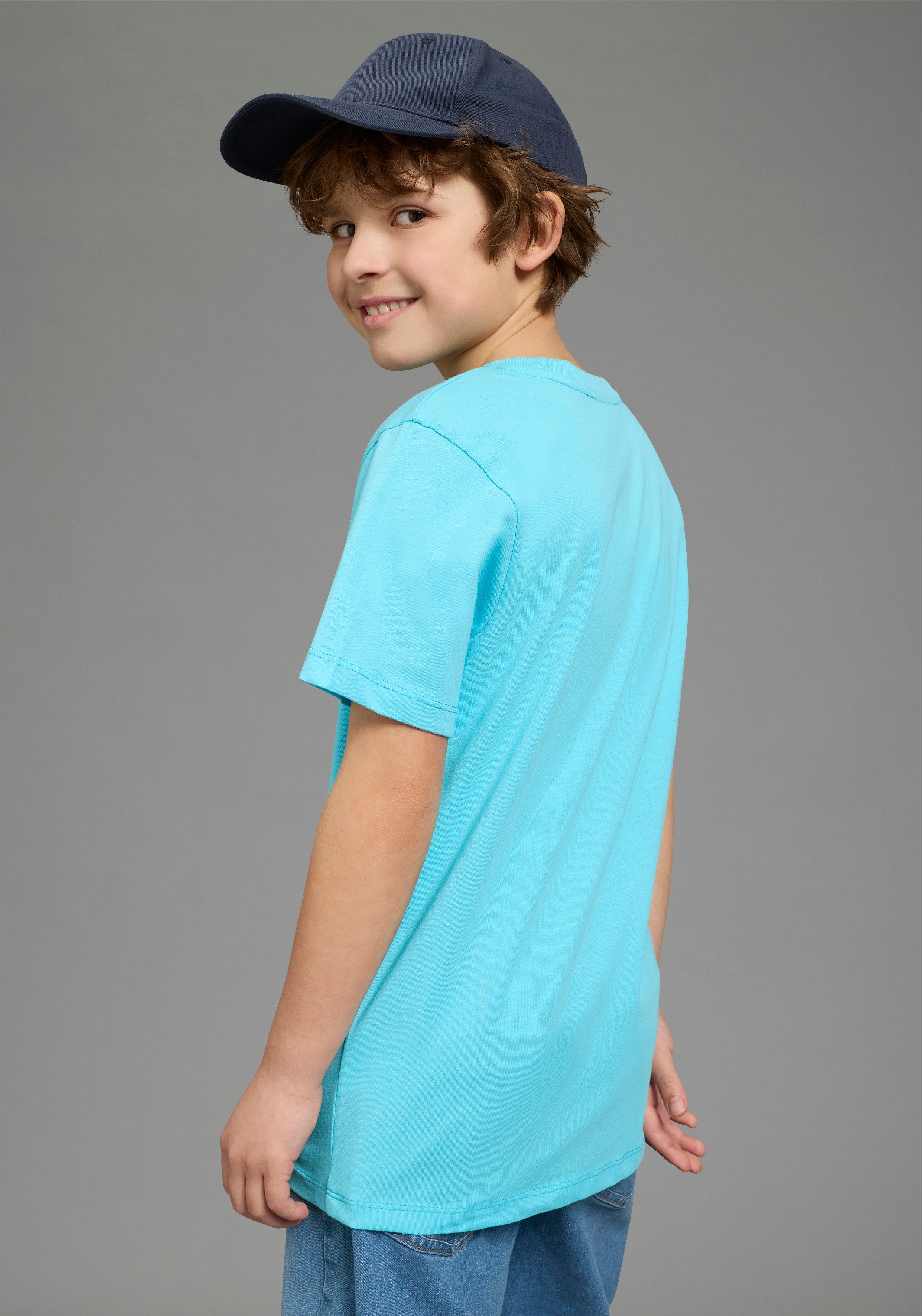 KIDSWORLD T-Shirt Sprücheshirt: ER WAR`S Immer einen coolen Spruch parat. Sprücheshirt