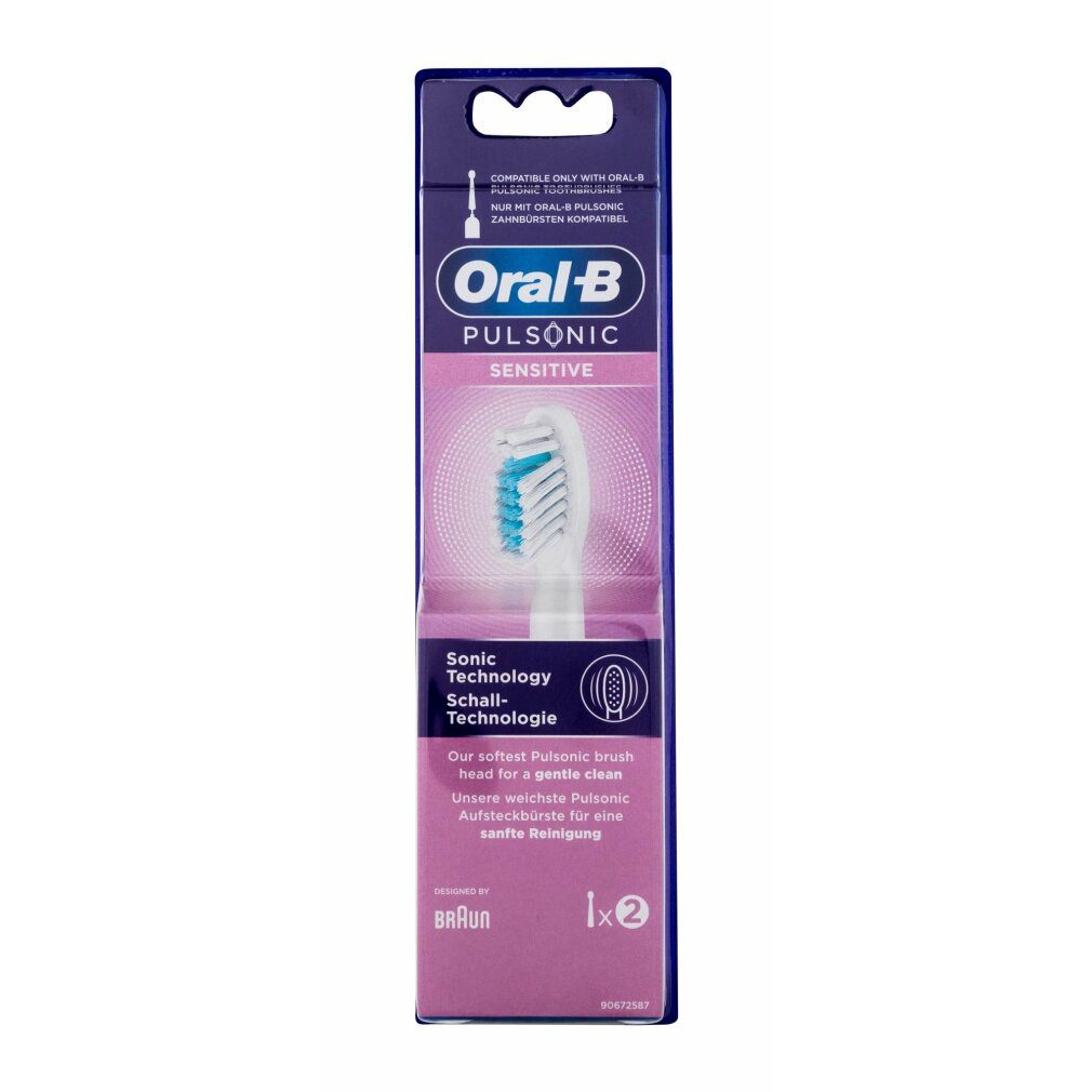 Oral-B Aufsteckbürsten Oral-B Pulsonic Sensitive 2er (weiß)