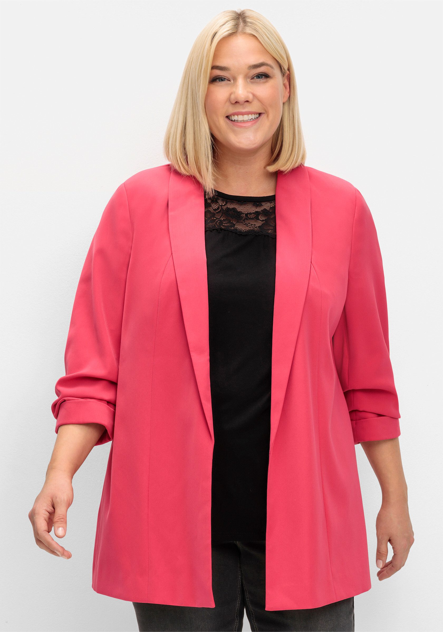 Sheego Blusenblazer Longblazer . günstig online kaufen