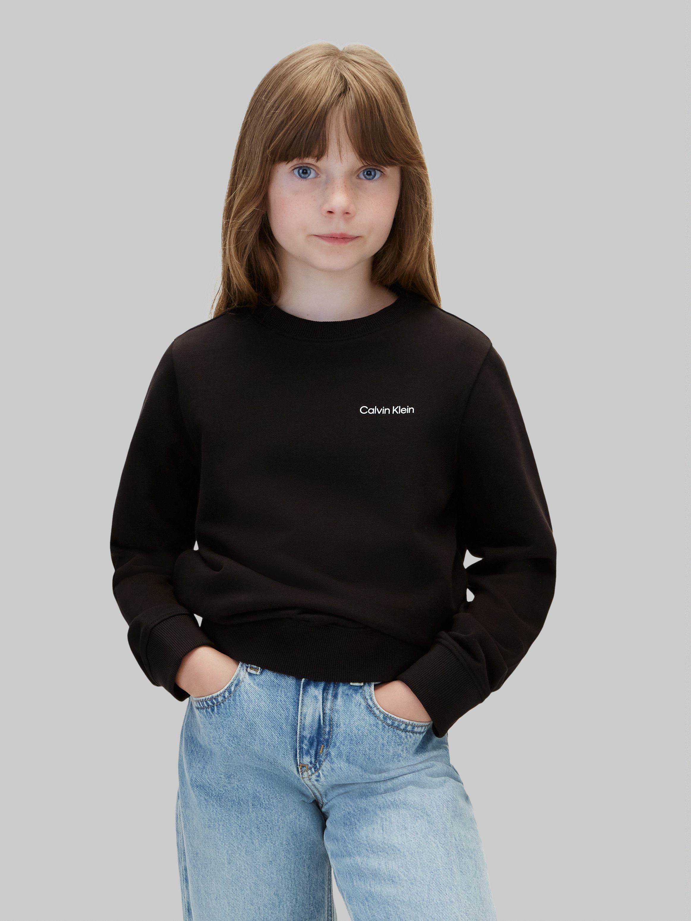 Calvin Klein Jeans Sweatshirt SMALL CHEST INST. LOGO REG CN Regular fit, Logoschriftzug