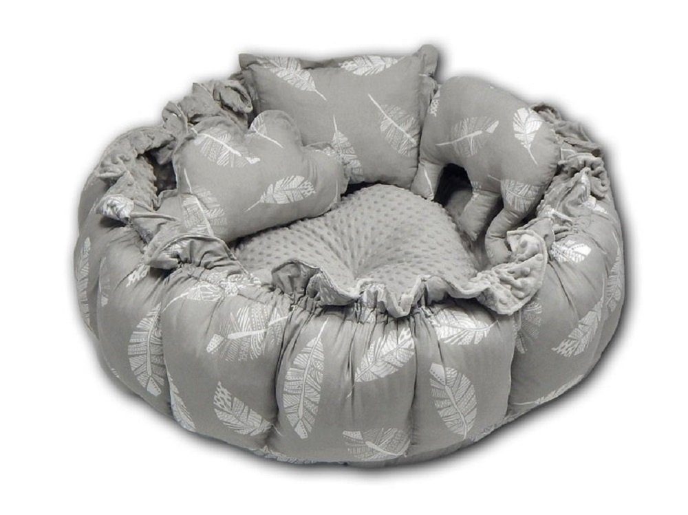 Bettnestchen XXXL ENGELSNEST Babykokon + 3x Kissen MINKY/ Baumwolle Babynestchen