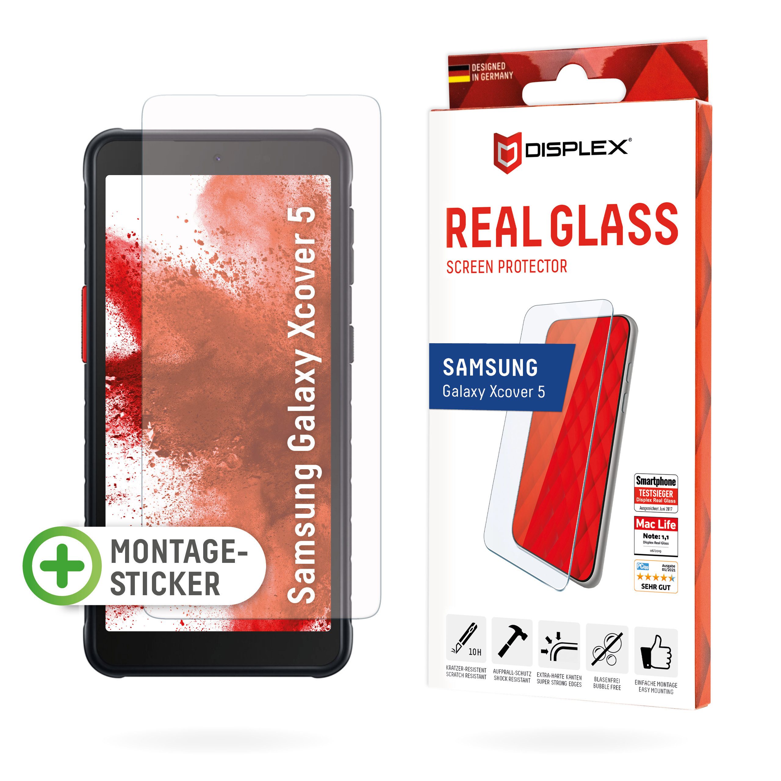 Displex Displayschutzglas DISPLEX Panzerglas Real Glass (2D)