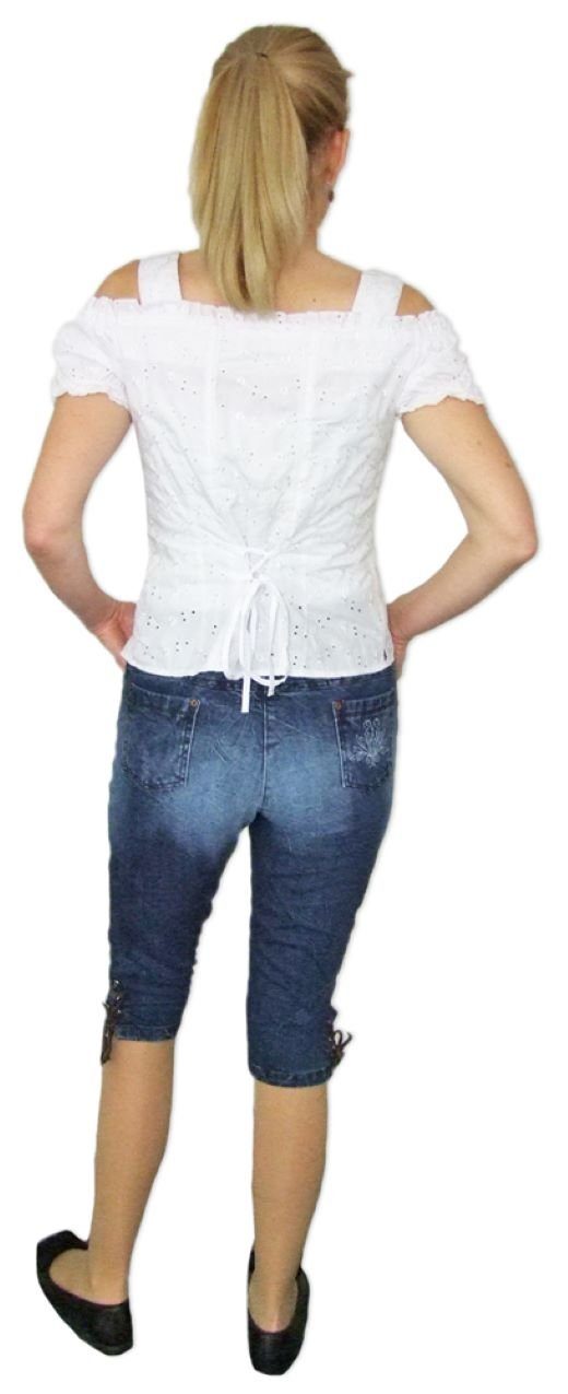 Trachtenland Trachtenjeans Lekra Damen Jeans Bea Kniebundhose in Lederhosen O