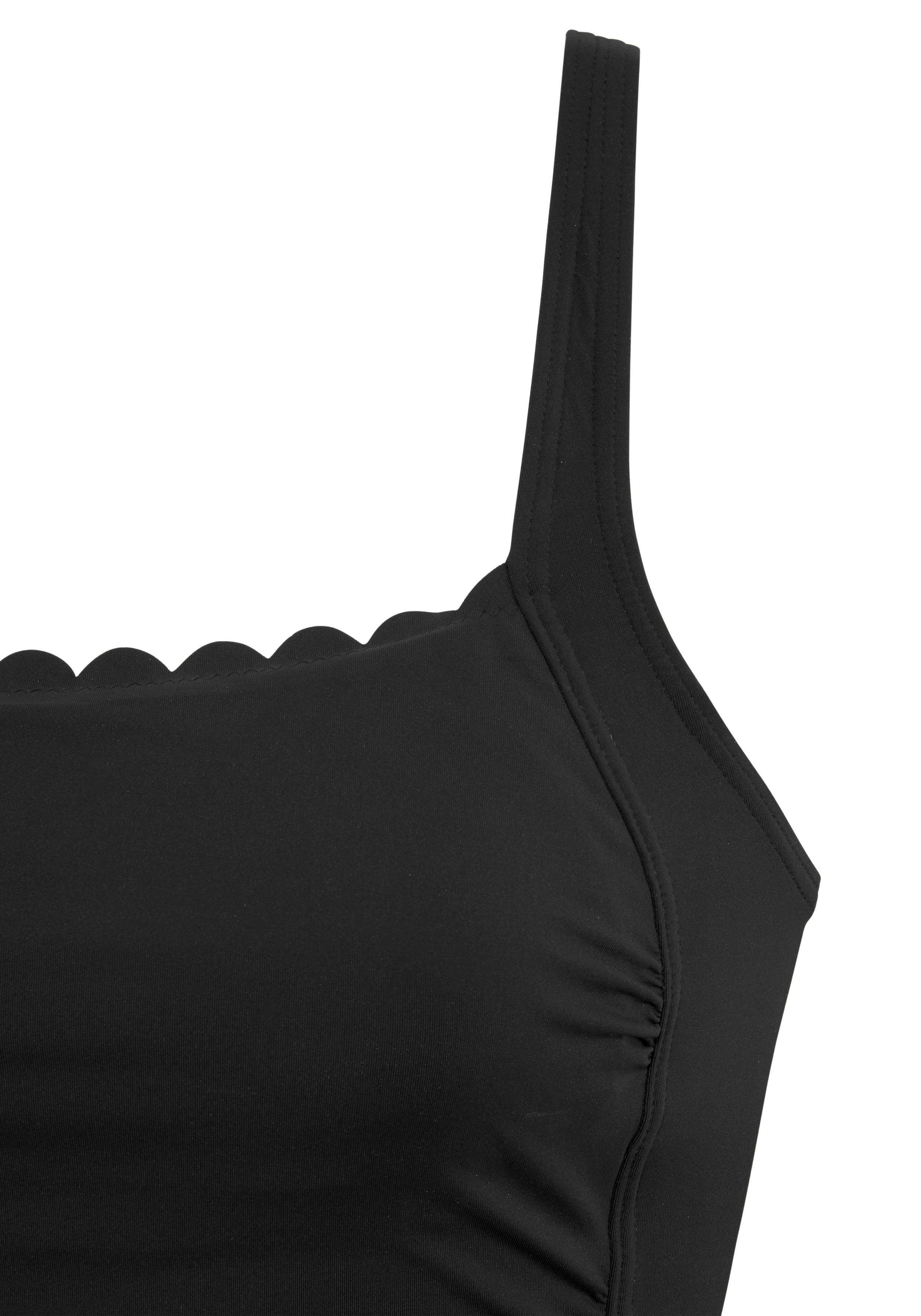 LASCANA Badeanzug Scallop mit Wellenkante und Shaping-Effekt – Bild 4 von 5