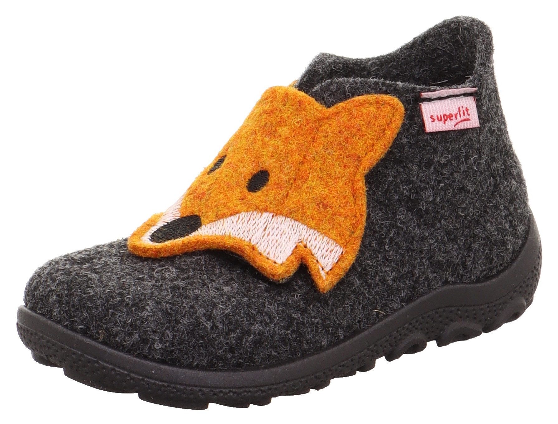 Superfit HAPPY OCTI, WMS: mittel Hausschuh Babyschuh mit Klettverschluss, Größenschablone zum Download