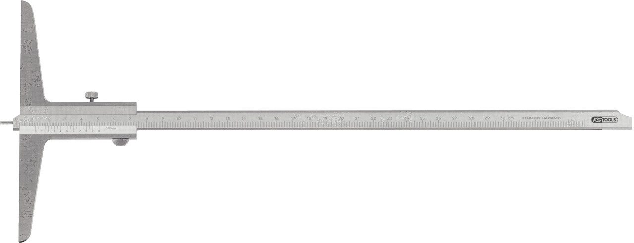 KS Tools Messschieber Tiefenmessschieber mit Messstift, 0-150mm (300.0552)