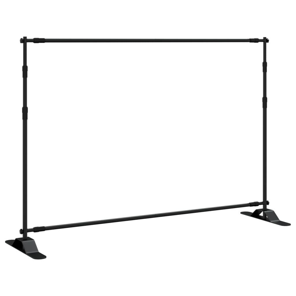 vidaXL Fotohintergrund 305 x 243 cm Hintergrundstativ Schwarz 305x243 cm Stahl Fotograf Zubeh – Bild 5 von 5