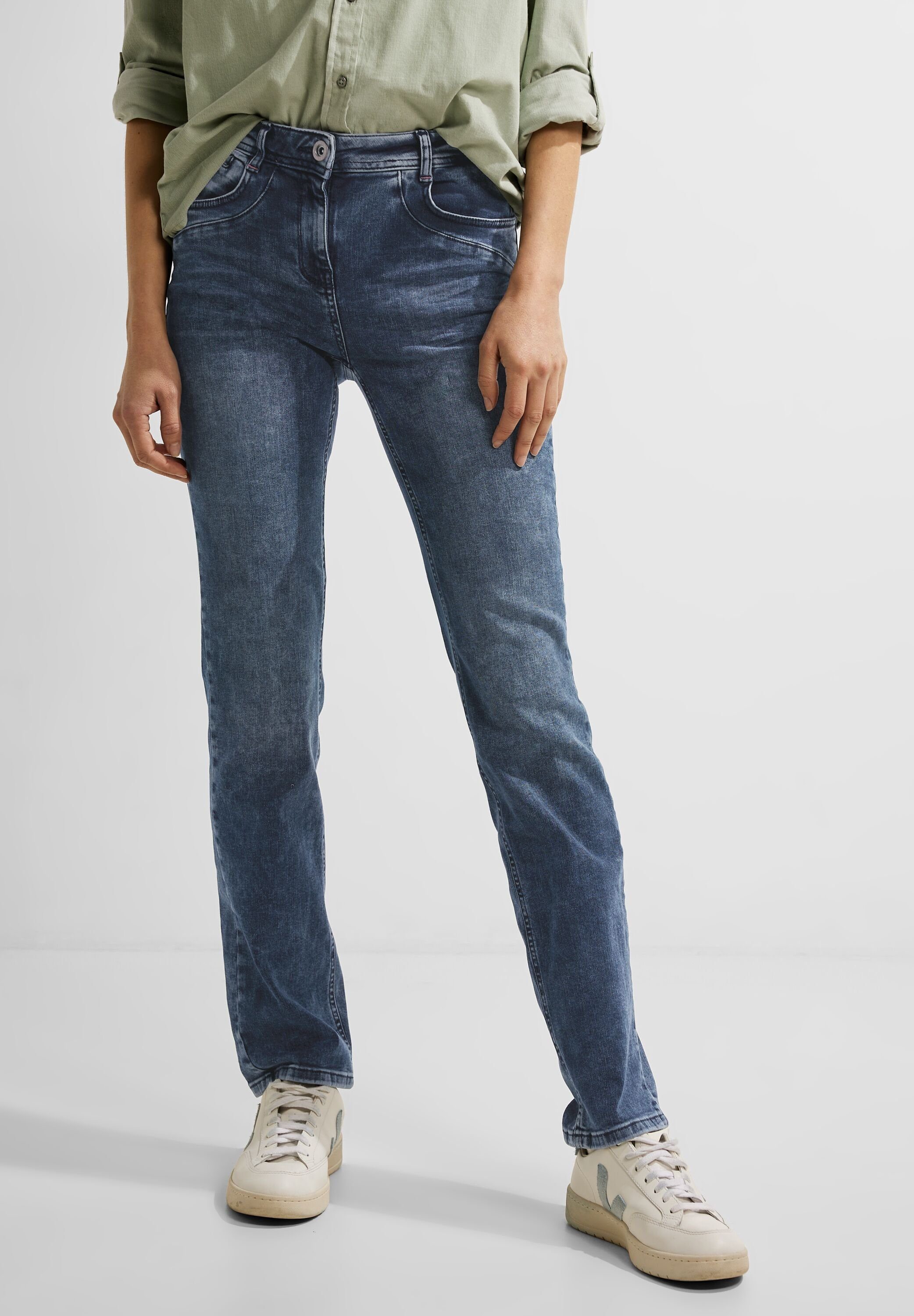 Waist Slim-fit-Jeans Cecil High